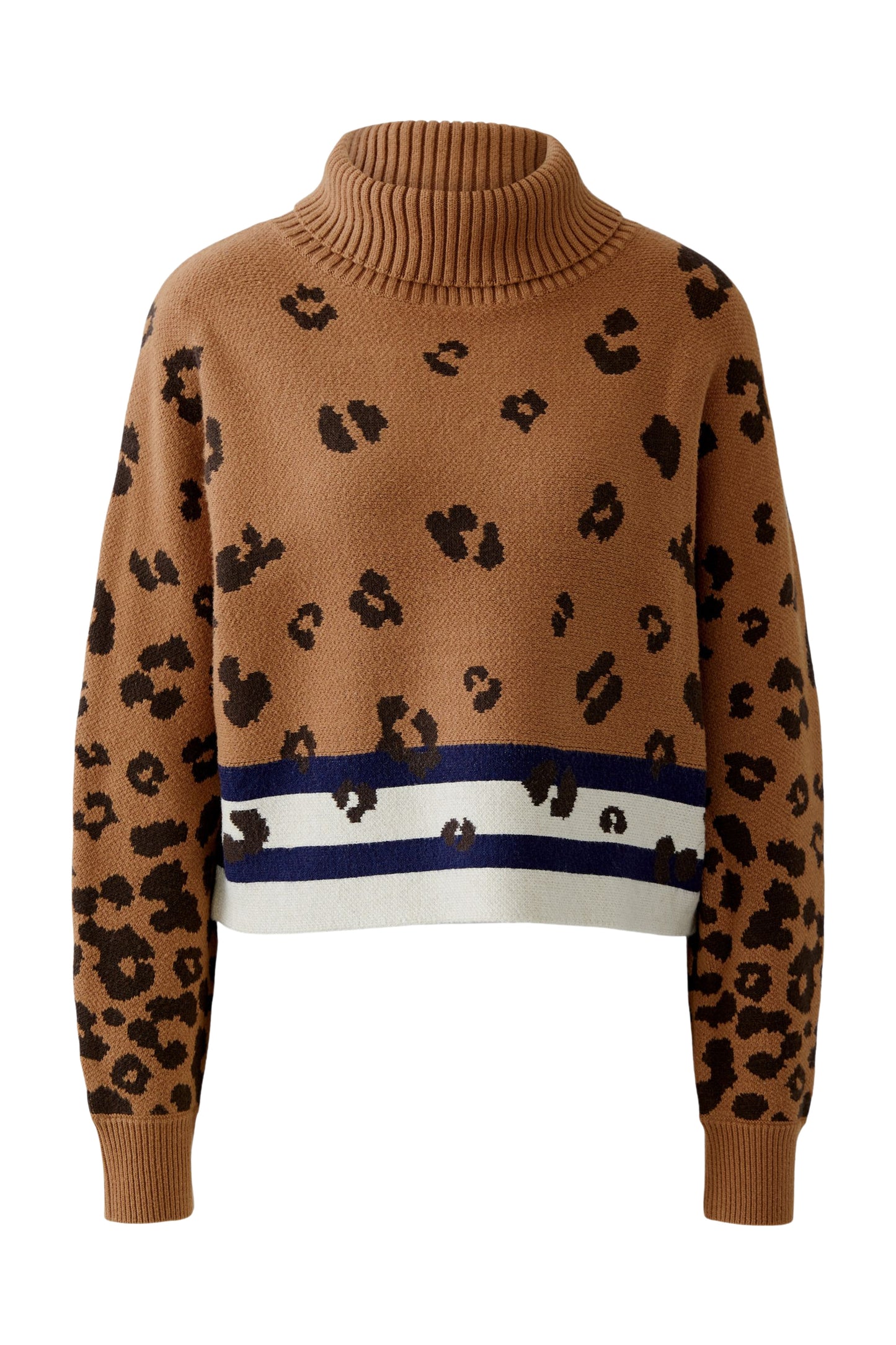 Oui Animal Print Sweater 86076