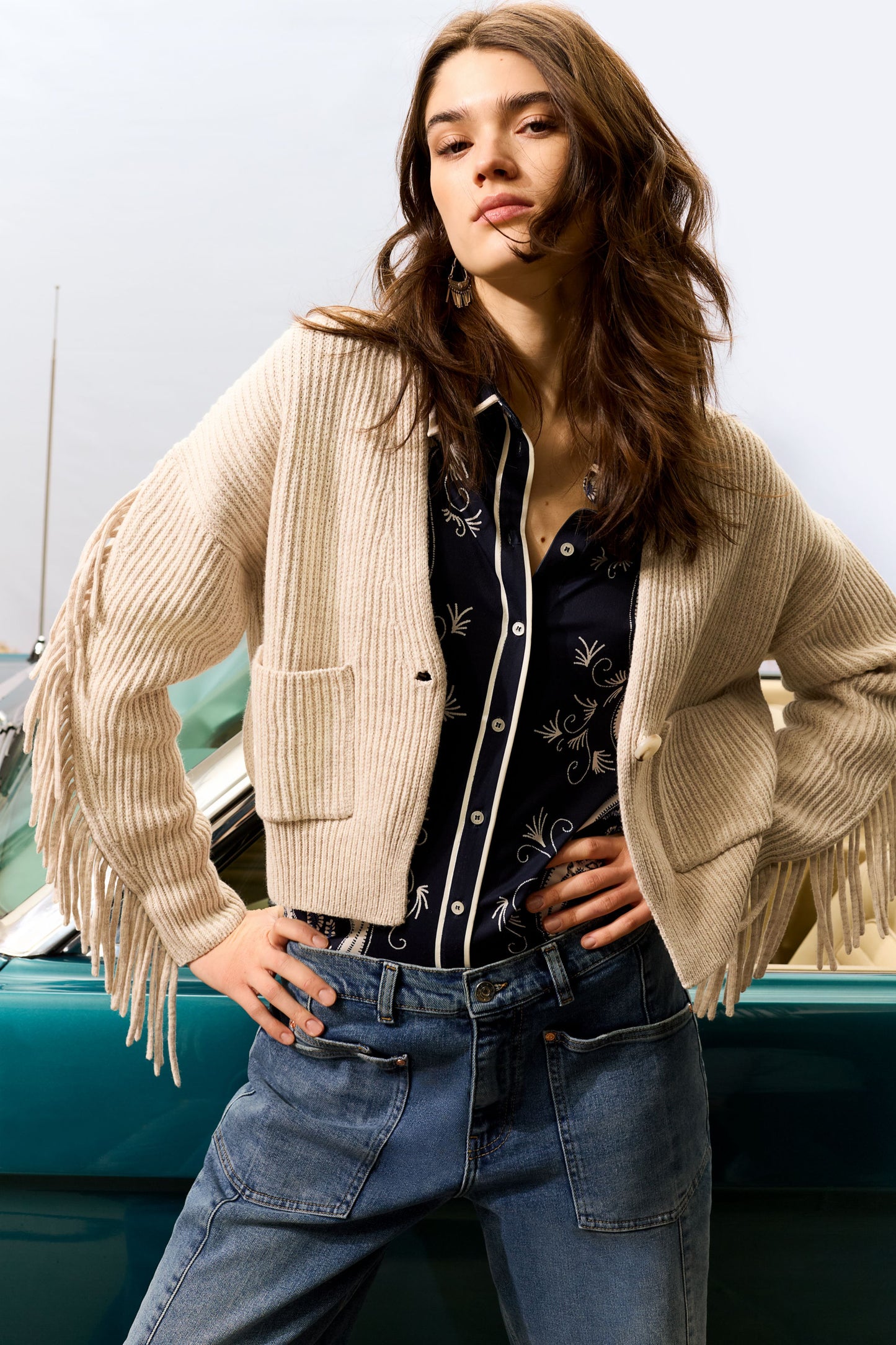 Oui Denim Barrel Shape Jean 94340
