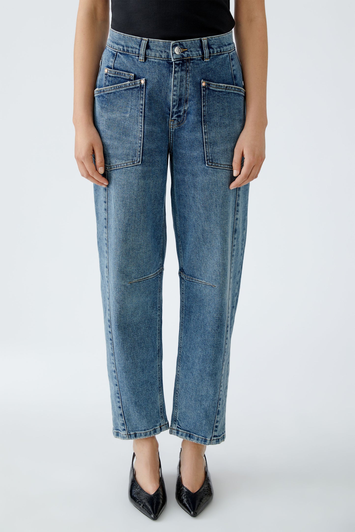 Oui Denim Barrel Shape Jean 94340