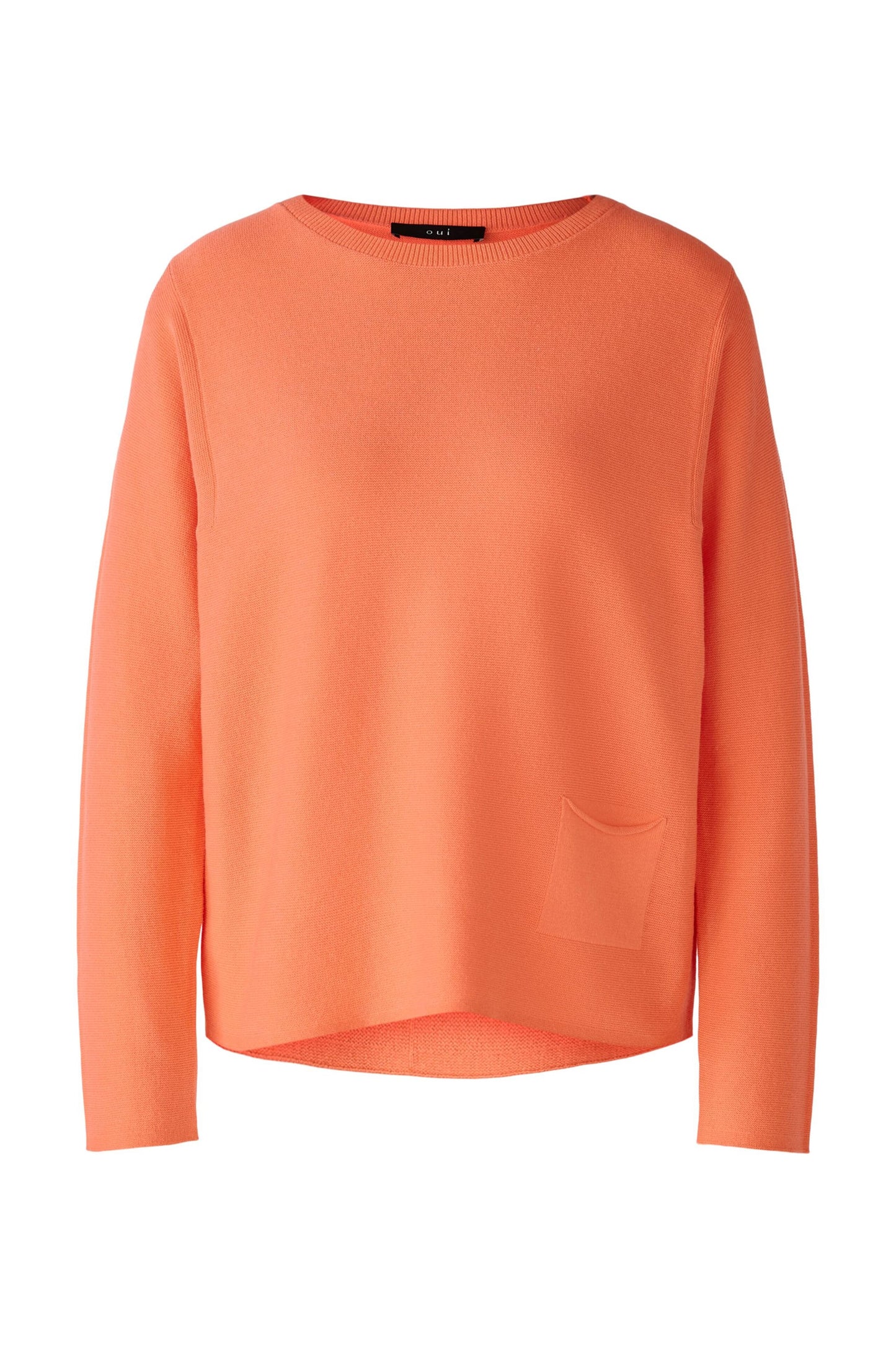 Oui Neon Coral Sweater