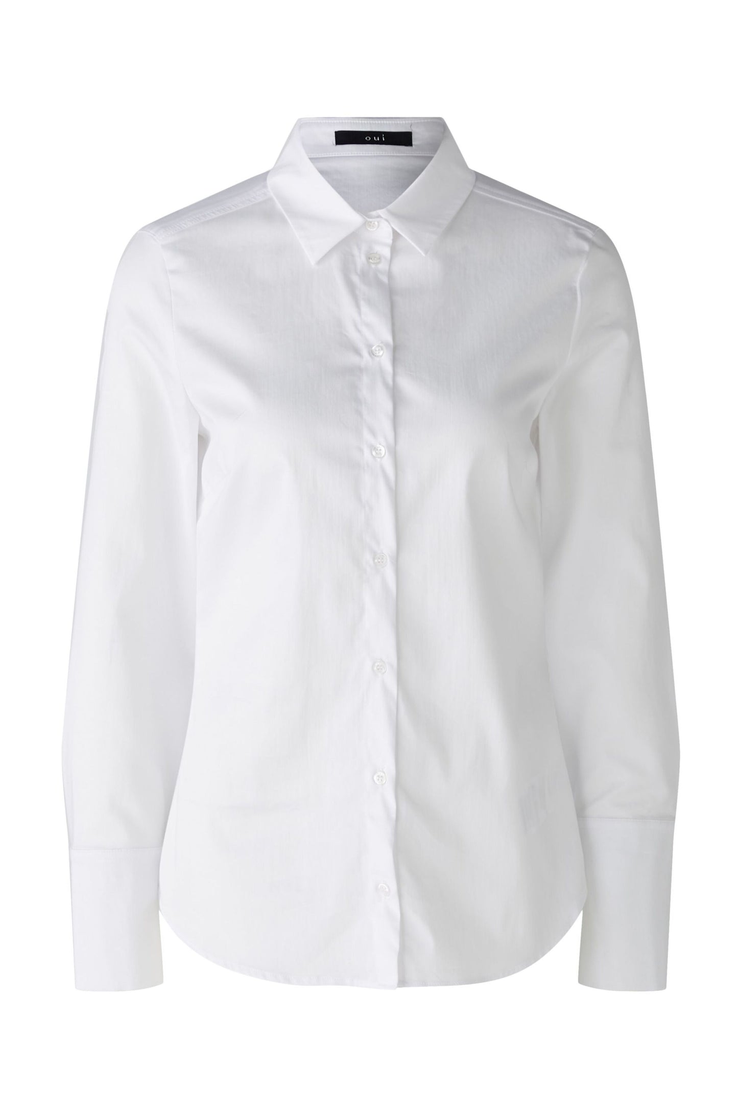 Oui White Stretch Shirt 89101