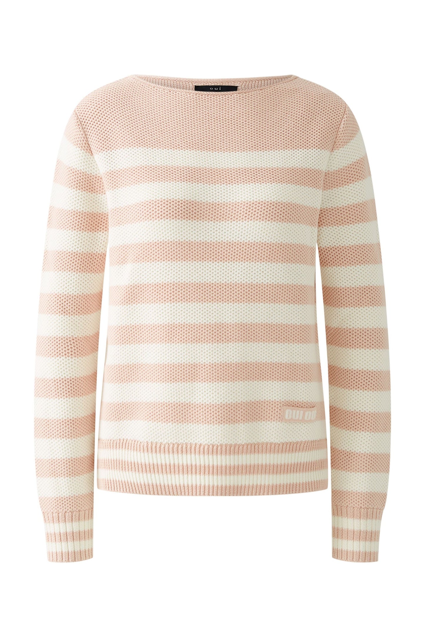 Oui Stripe Cotton Sweater 91948