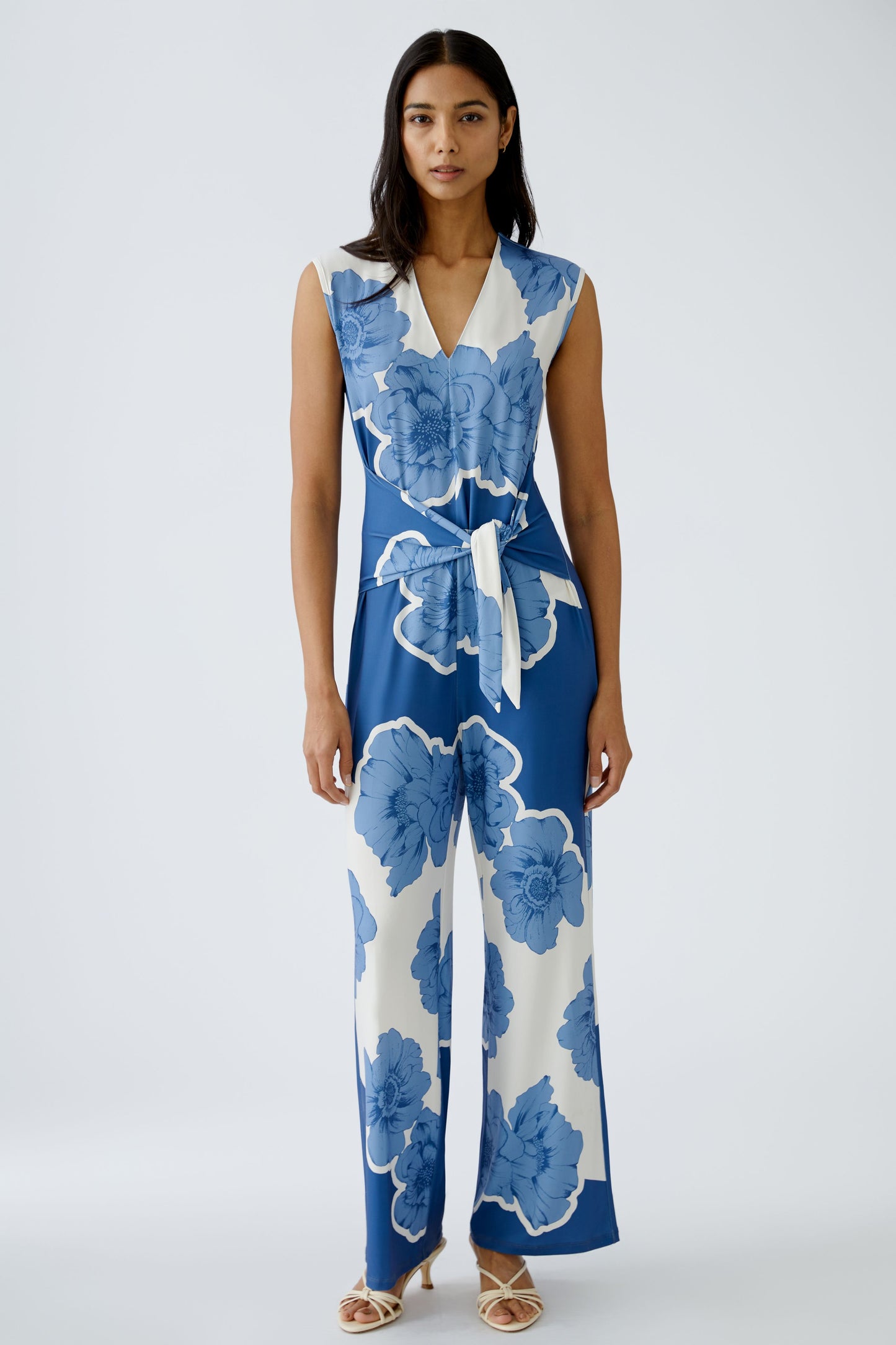 Oui Rose Print Jumpsuit 93503