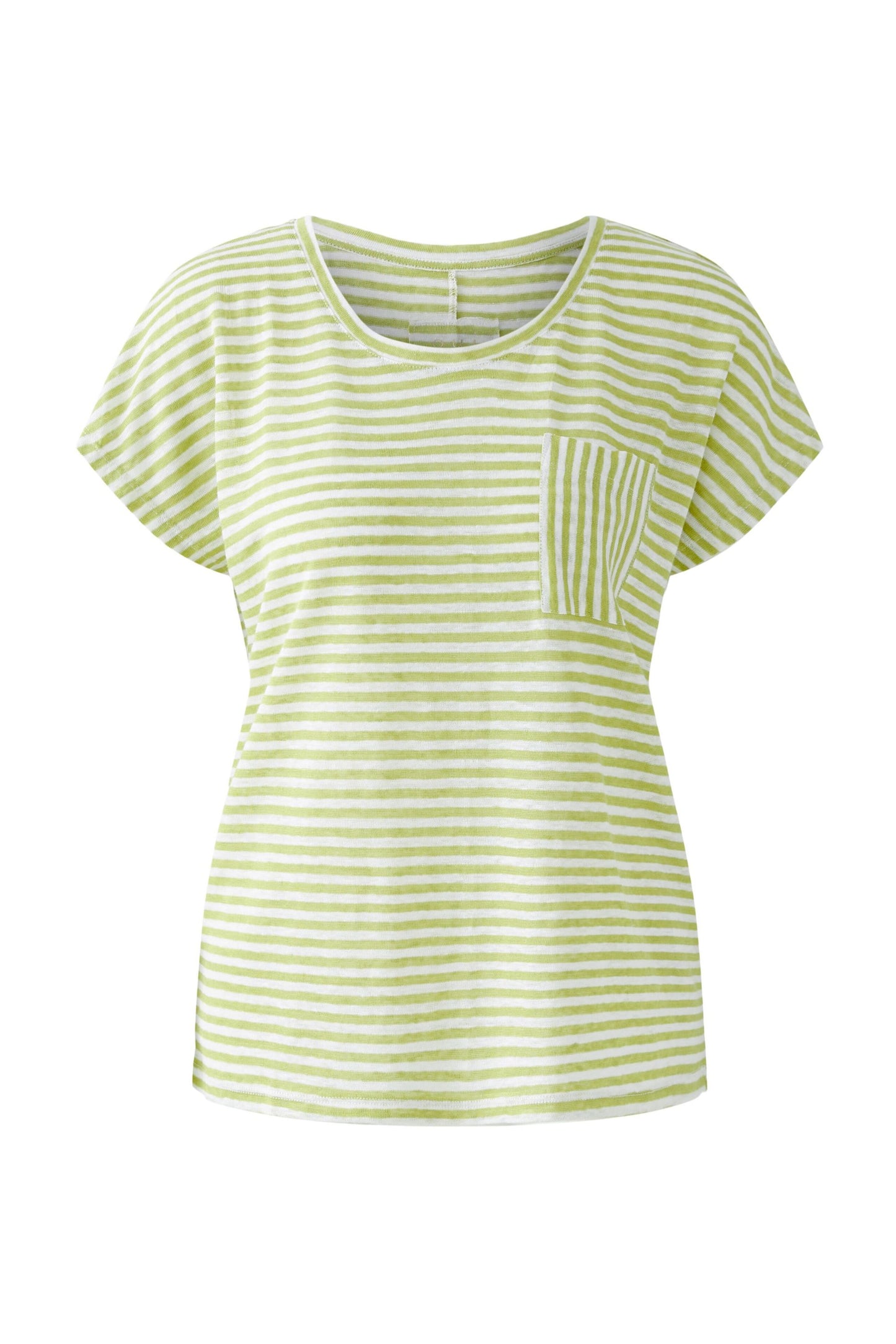 Oui Lime/White Pocket T-Shirt 92906