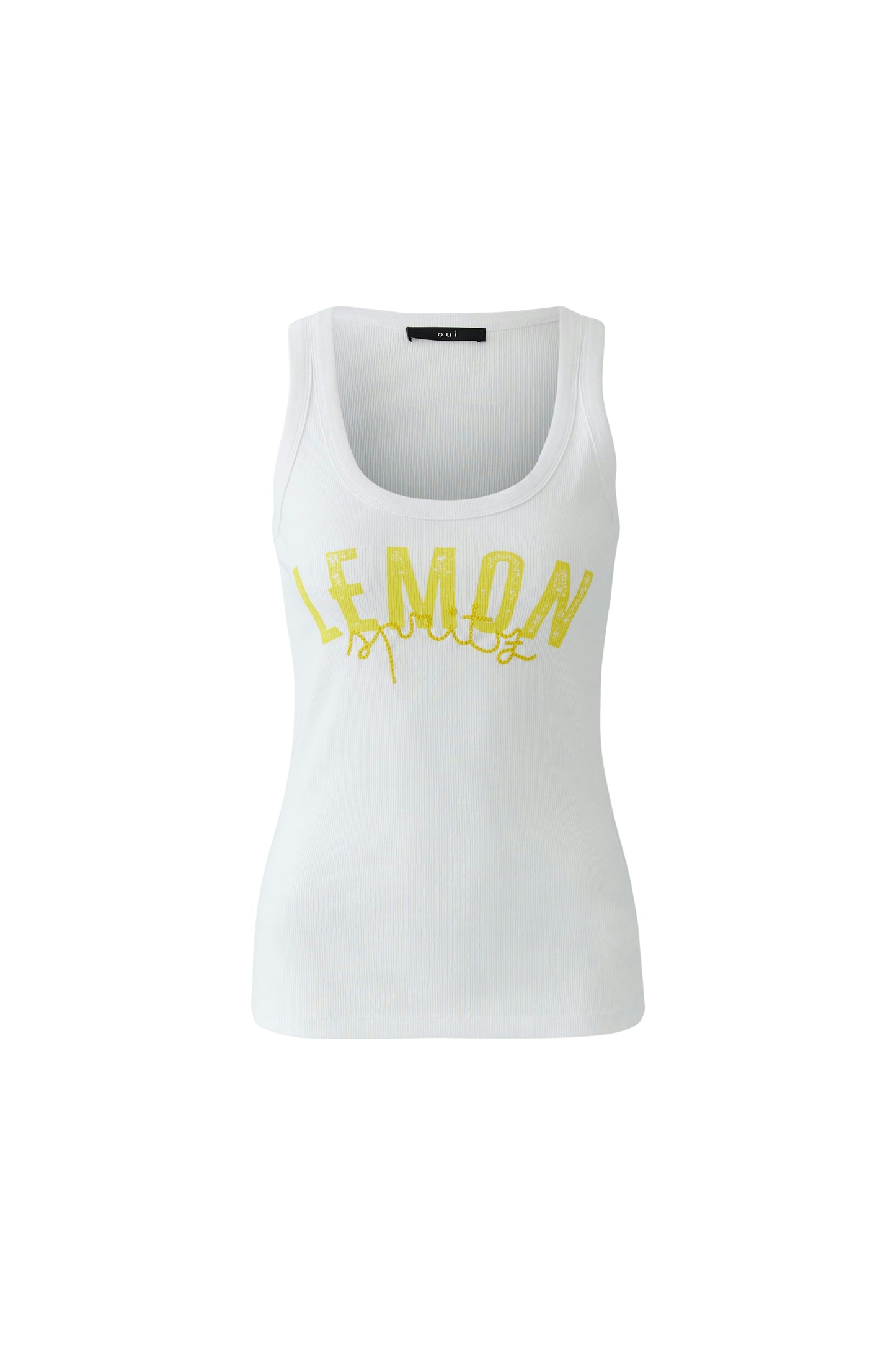 Oui Lemon Front Vest 97457