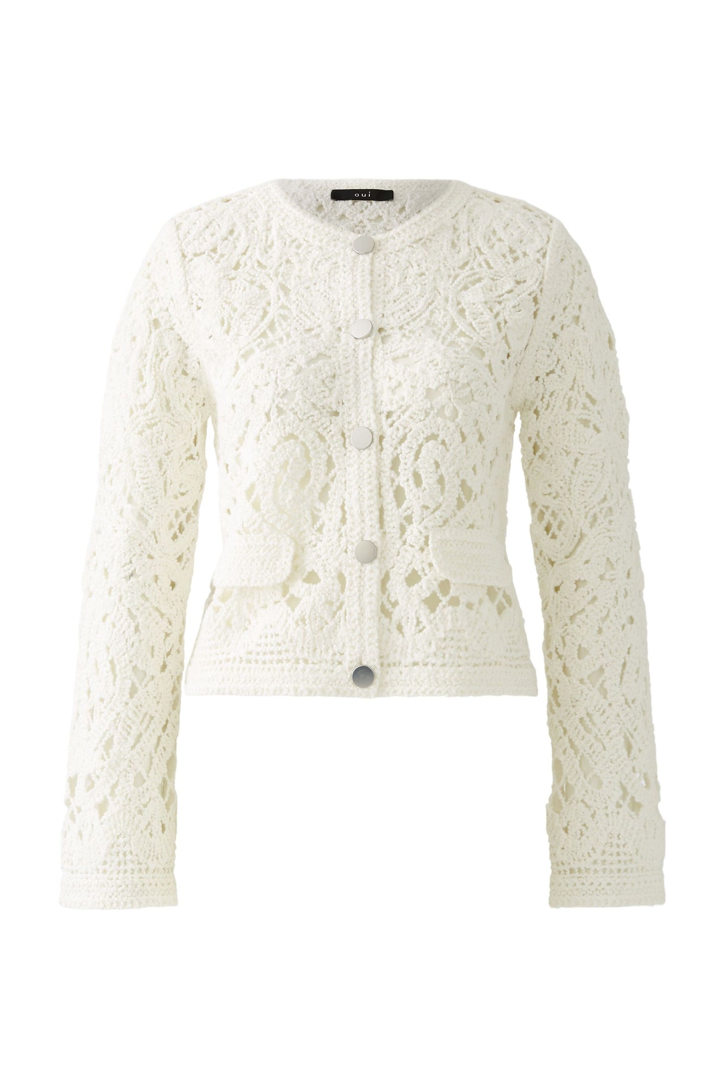 Oui Crochet Knit Cardigan 92057