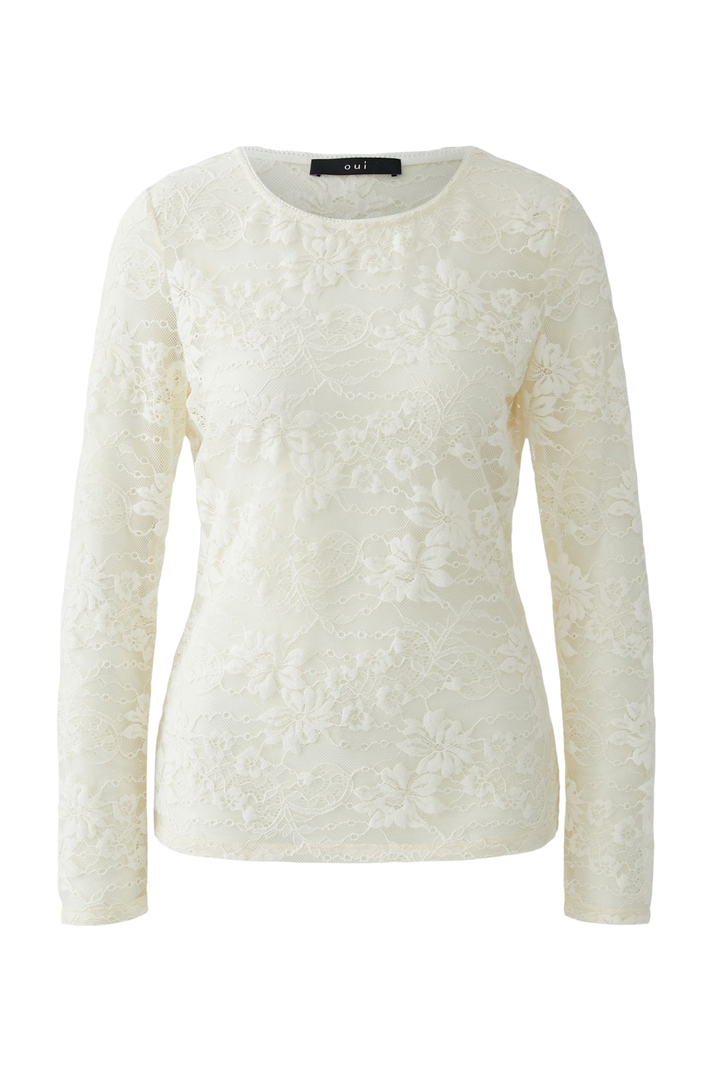 Oui Cream Lace Top 96030