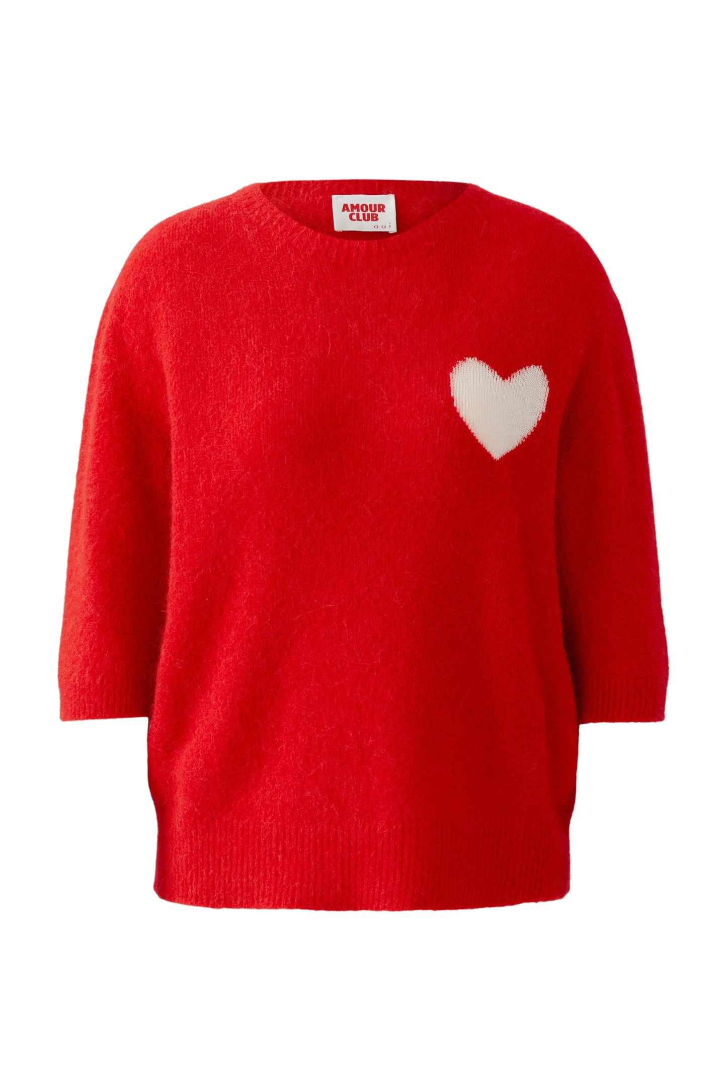 Oui Red Pullover Sweater 95988