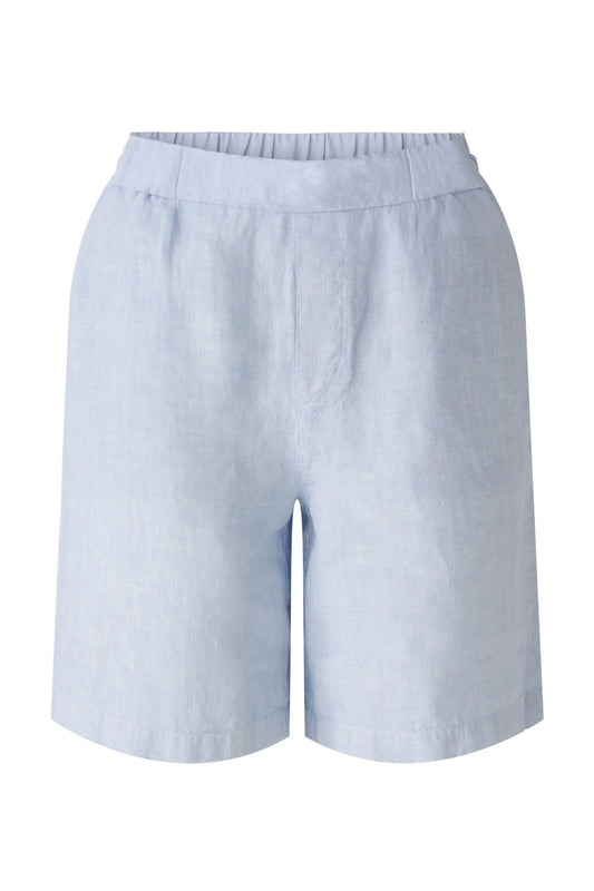 Oui 87588 Pale Blue Linen Shorts