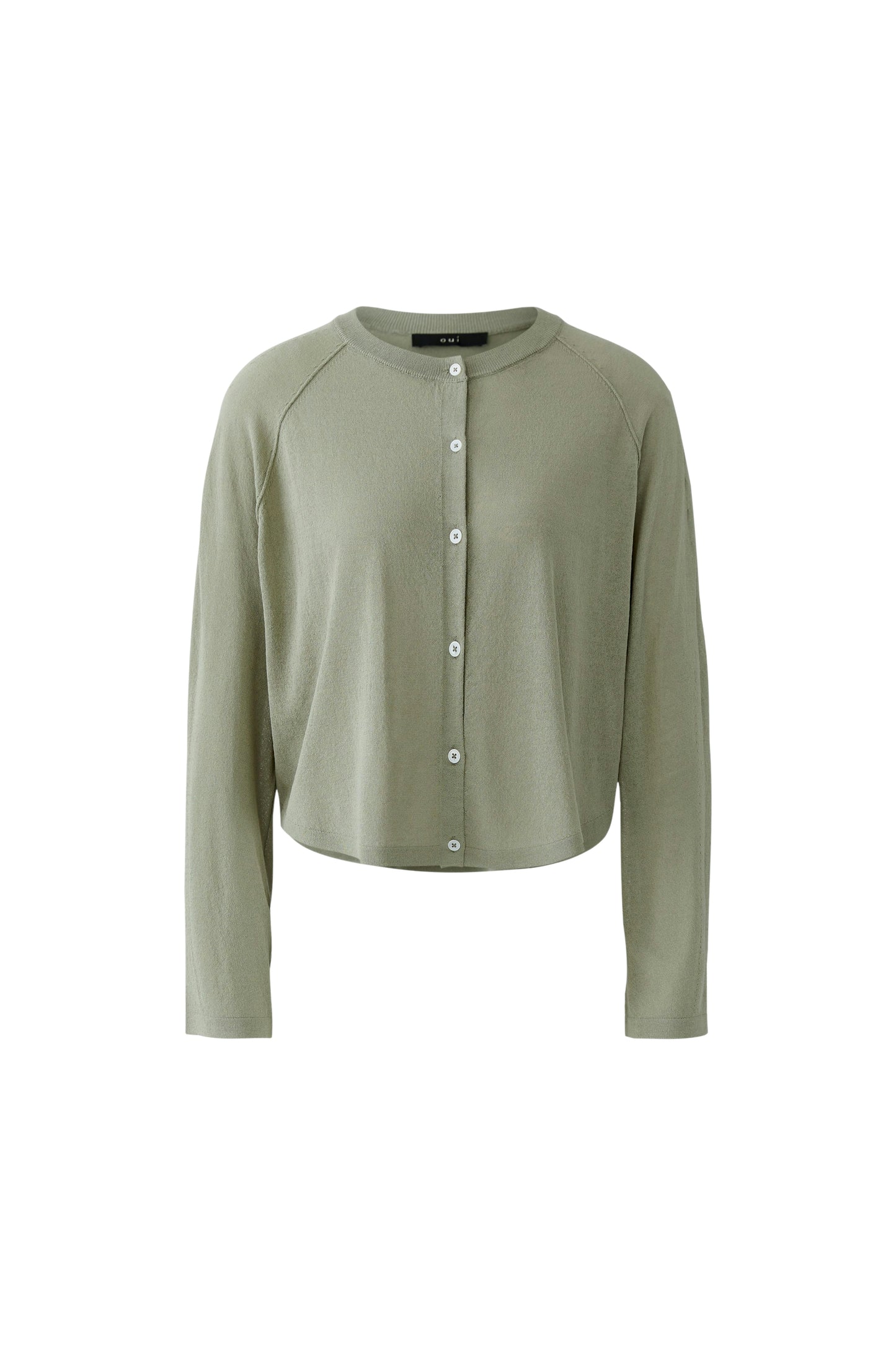 Oui Sage Reversible Cardigan 97153