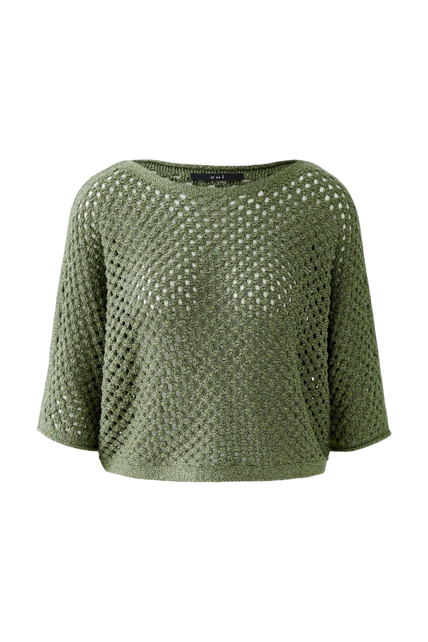 Oui Metallic Knit Sweater 93319