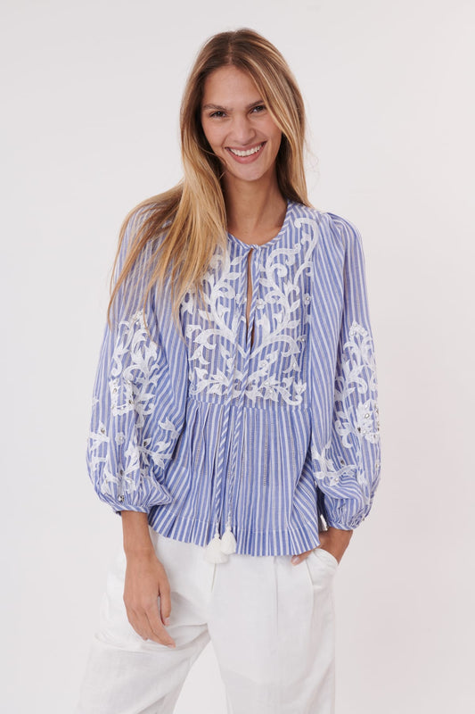 Derhy Odeon Embroidered Blouse