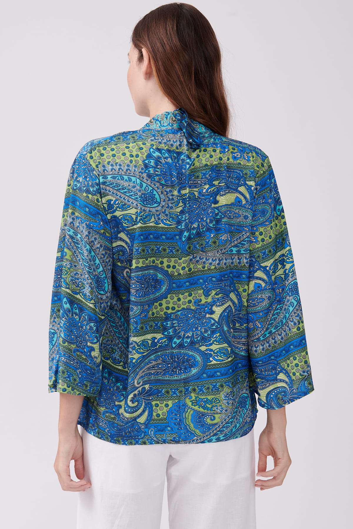 Derhy Yannette Paisley Print Kimono Top