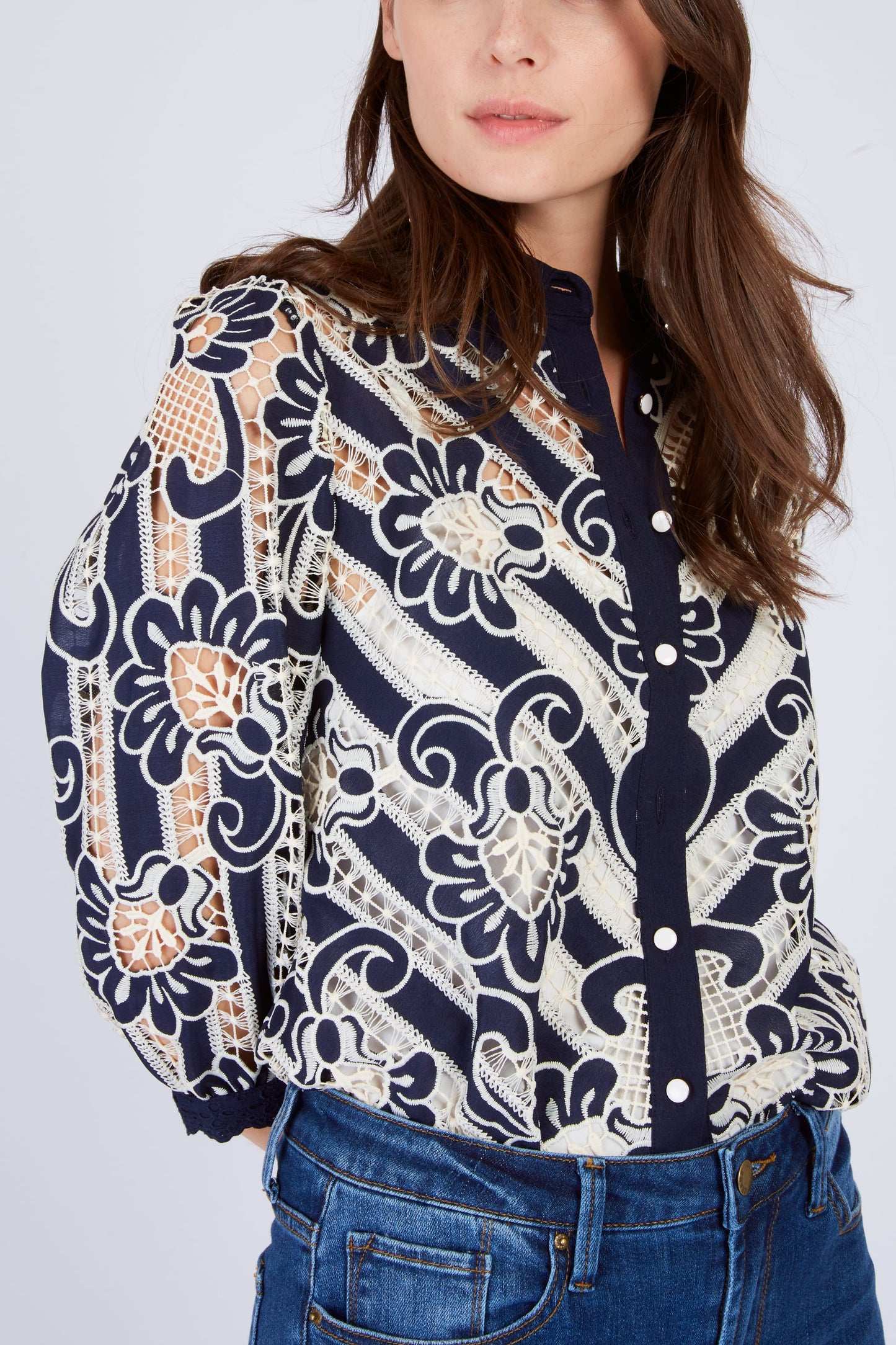 Derhy Lace Shirt with Cami Liane