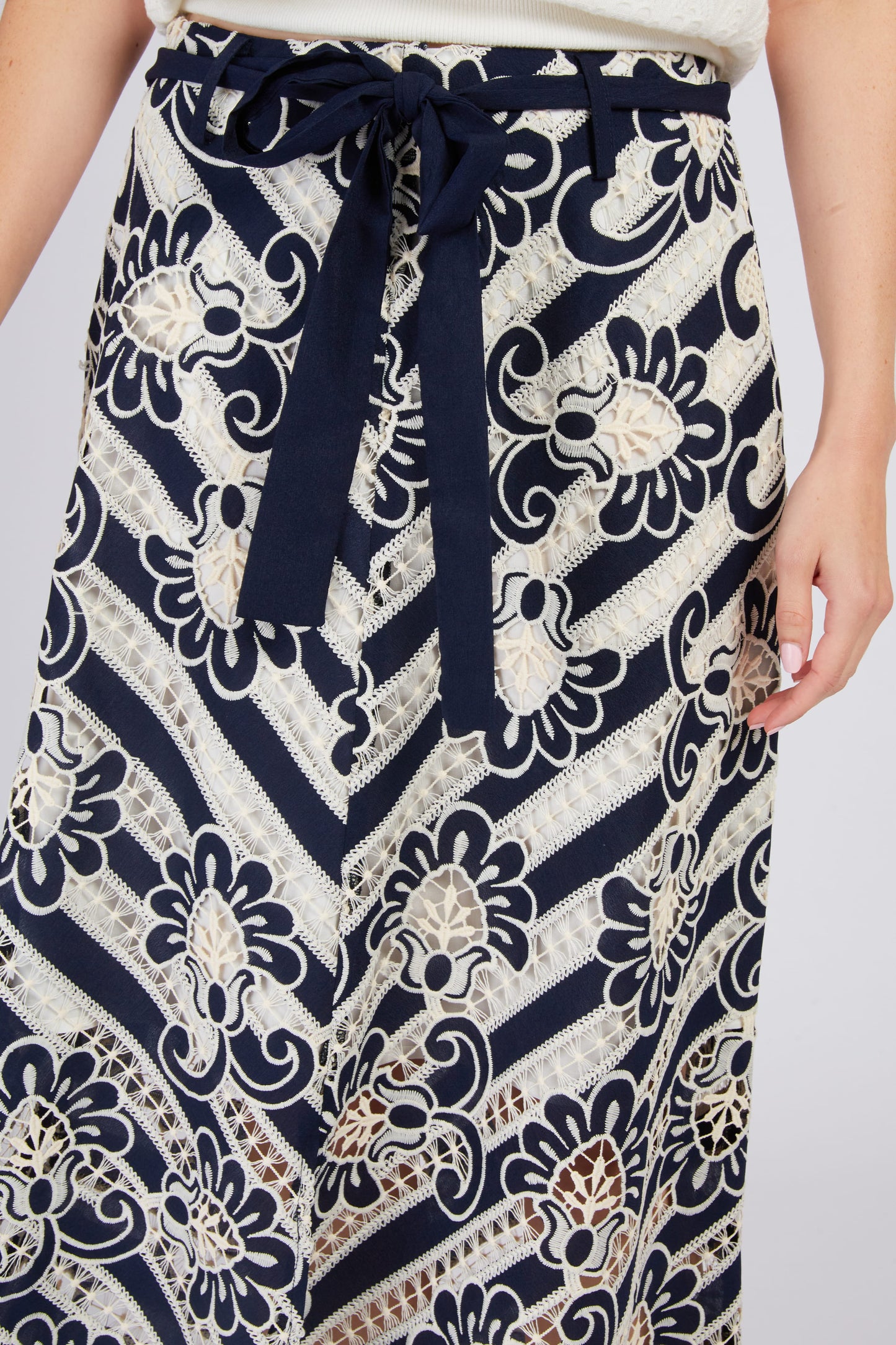 Derhy Lace A line Skirt Acelia