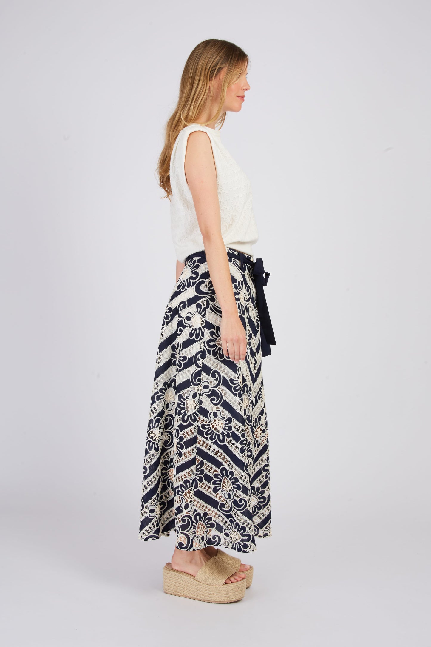 Derhy Lace A line Skirt Acelia
