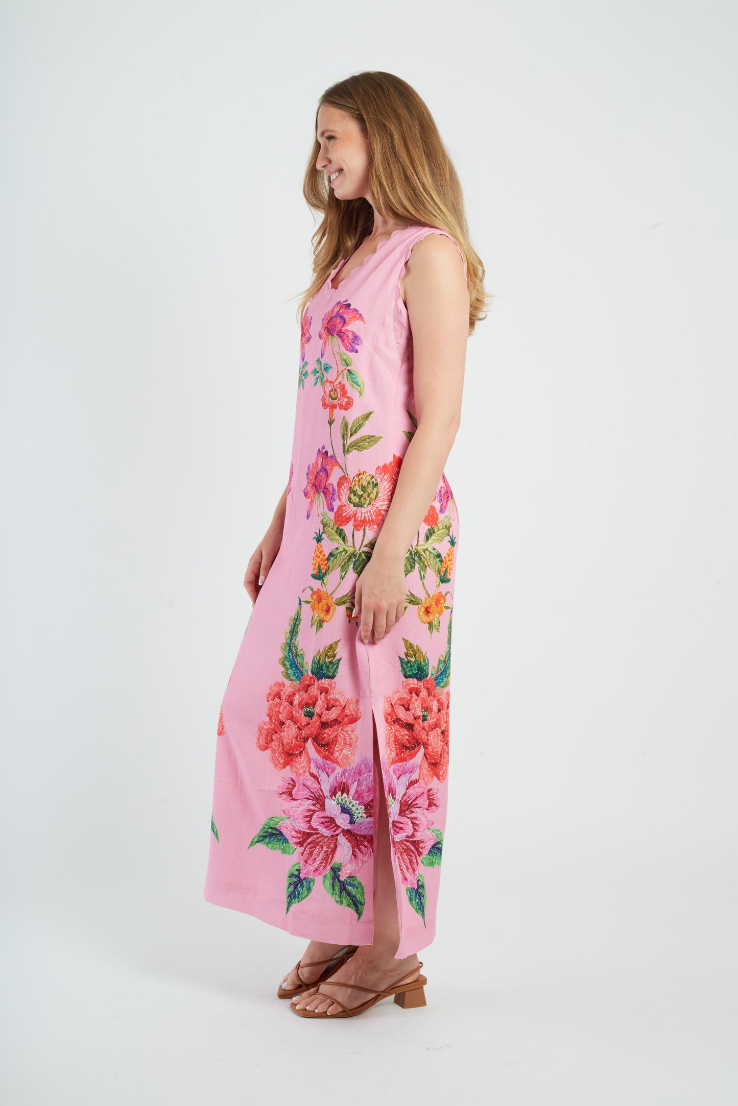 Derhy Scallop Neck Dress Mirta