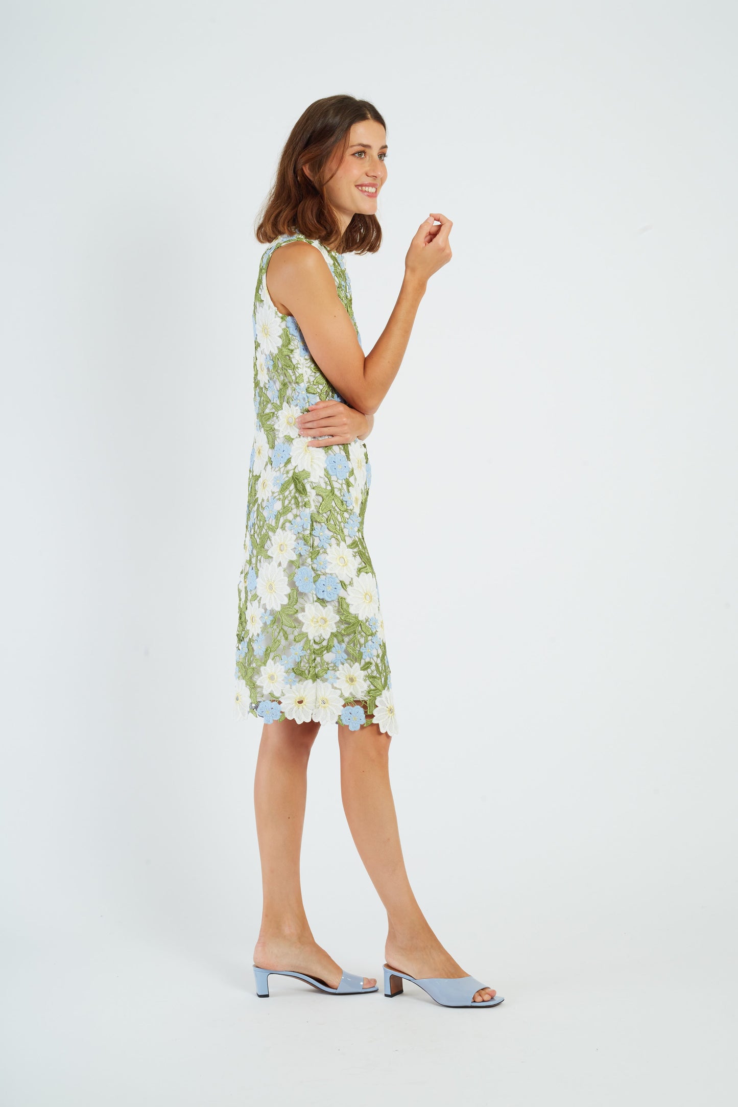 Derhy Lace Flowers Dress Gaetane