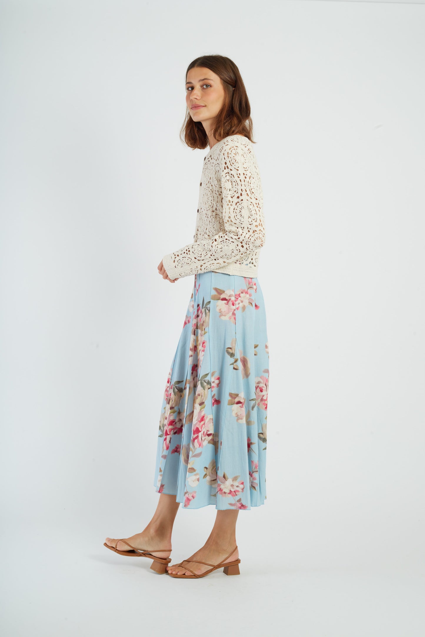 Derhy Cream Lace Cardigan Pascaline