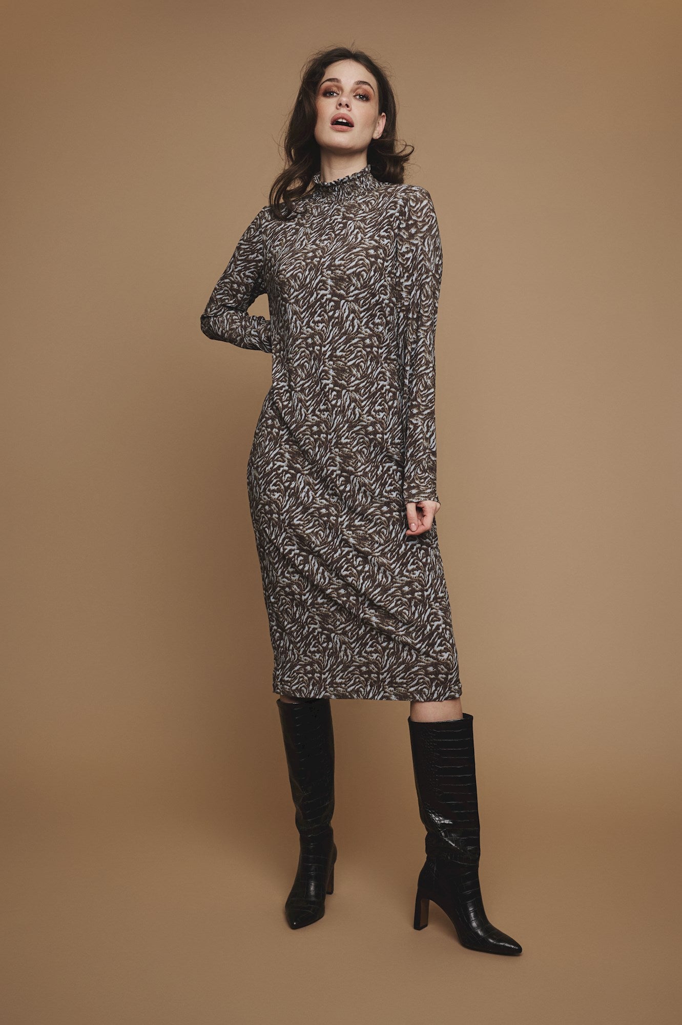 Rino & Pelle Zebra Print Dress