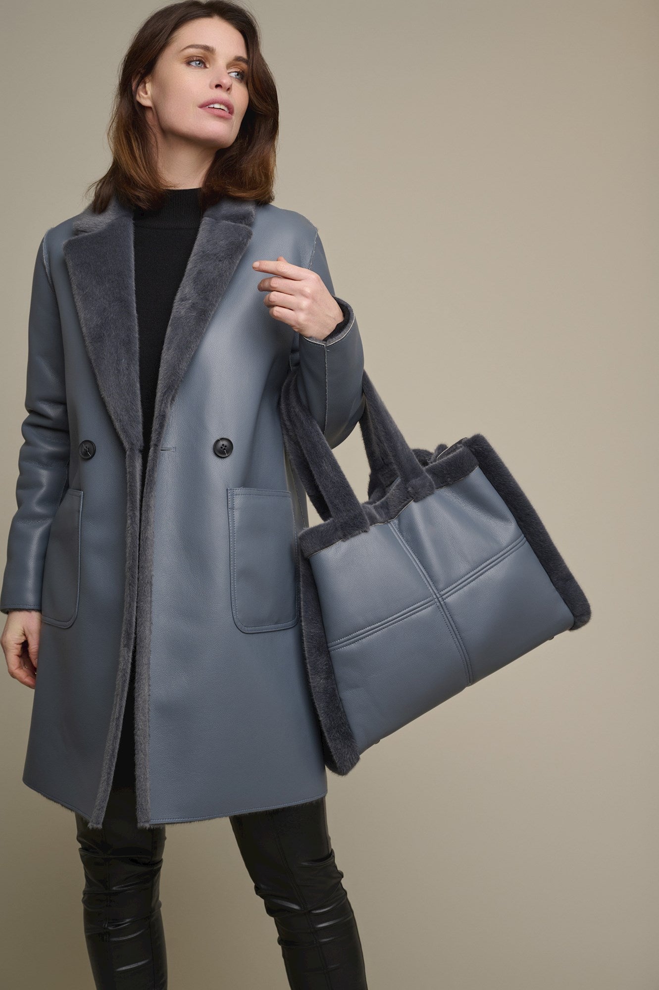 Rino & Pelle Faux Leather Tote Bag