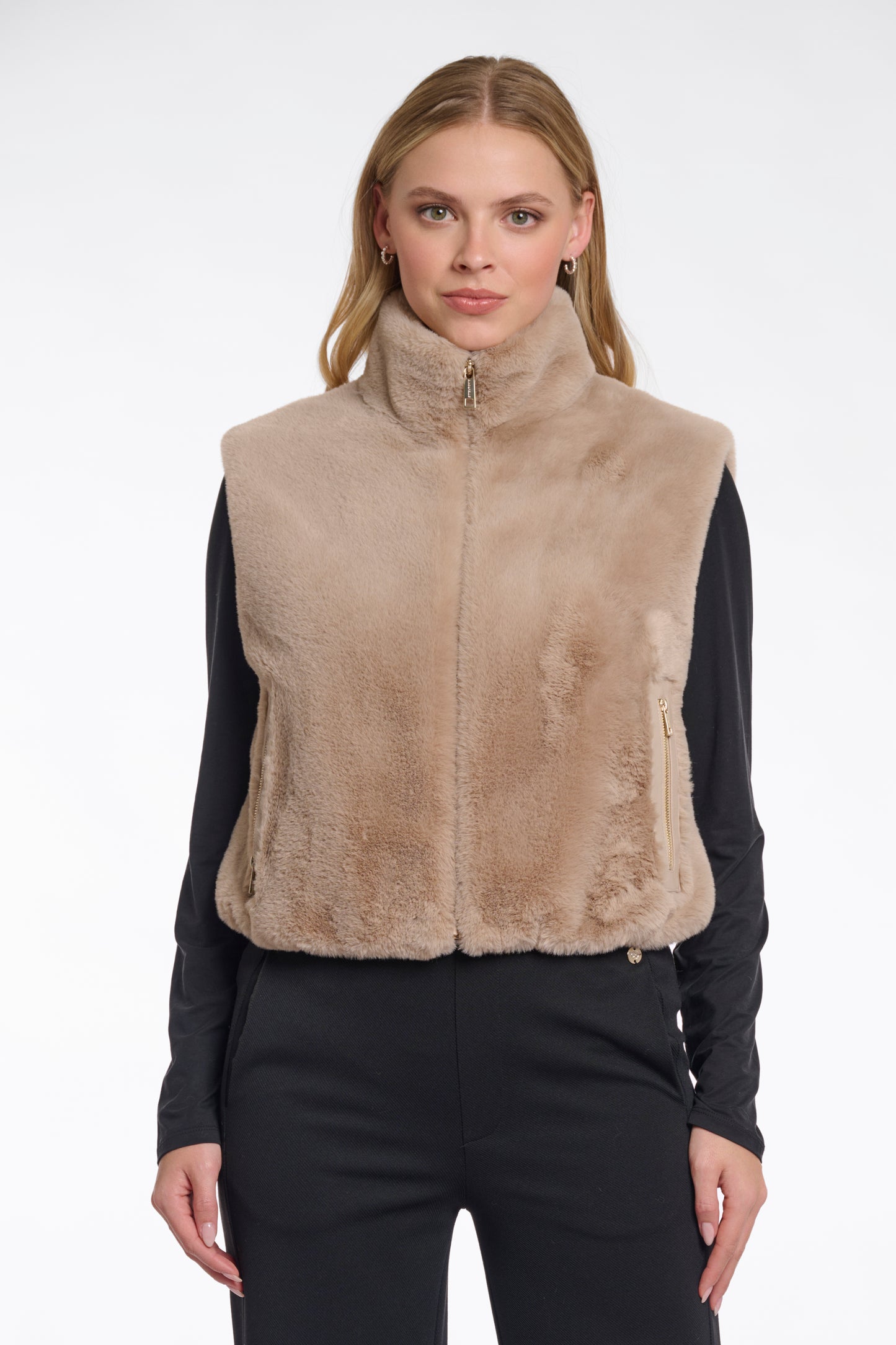 Rino & Pelle Oat Zip Gilet Nikki
