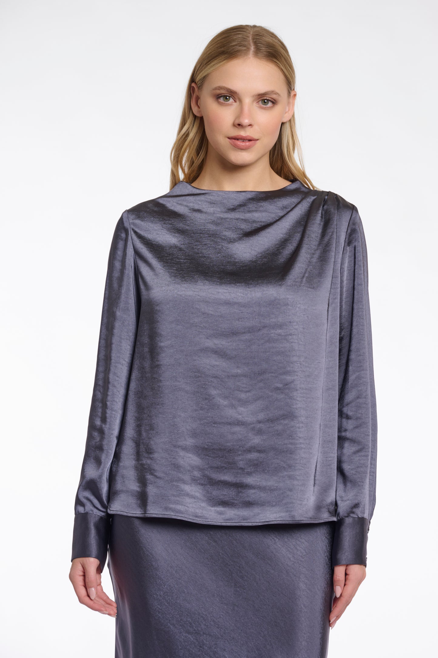 Rino & Pelle Night Grey Blouse Sabine