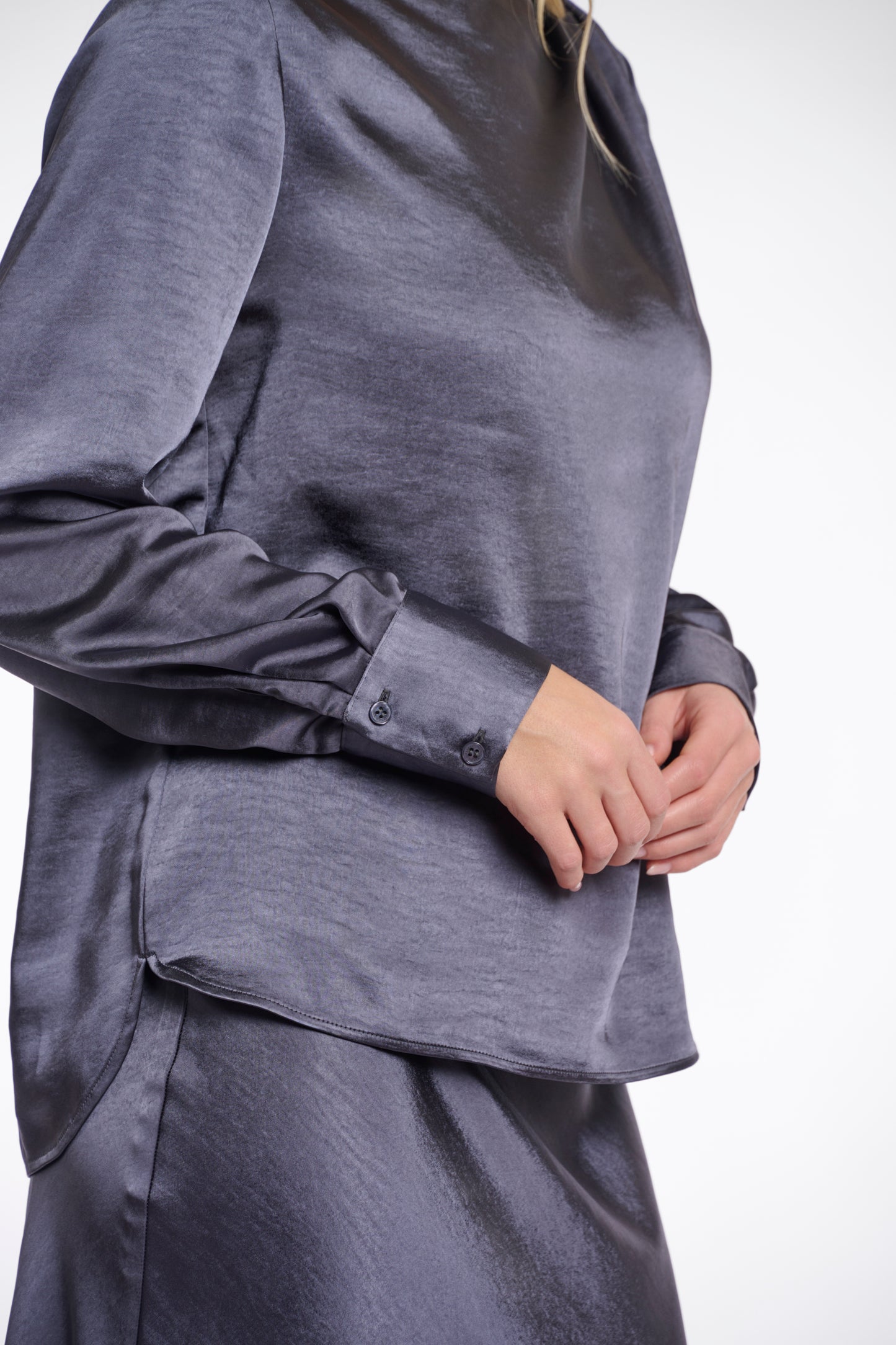 Rino & Pelle Night Grey Blouse Sabine