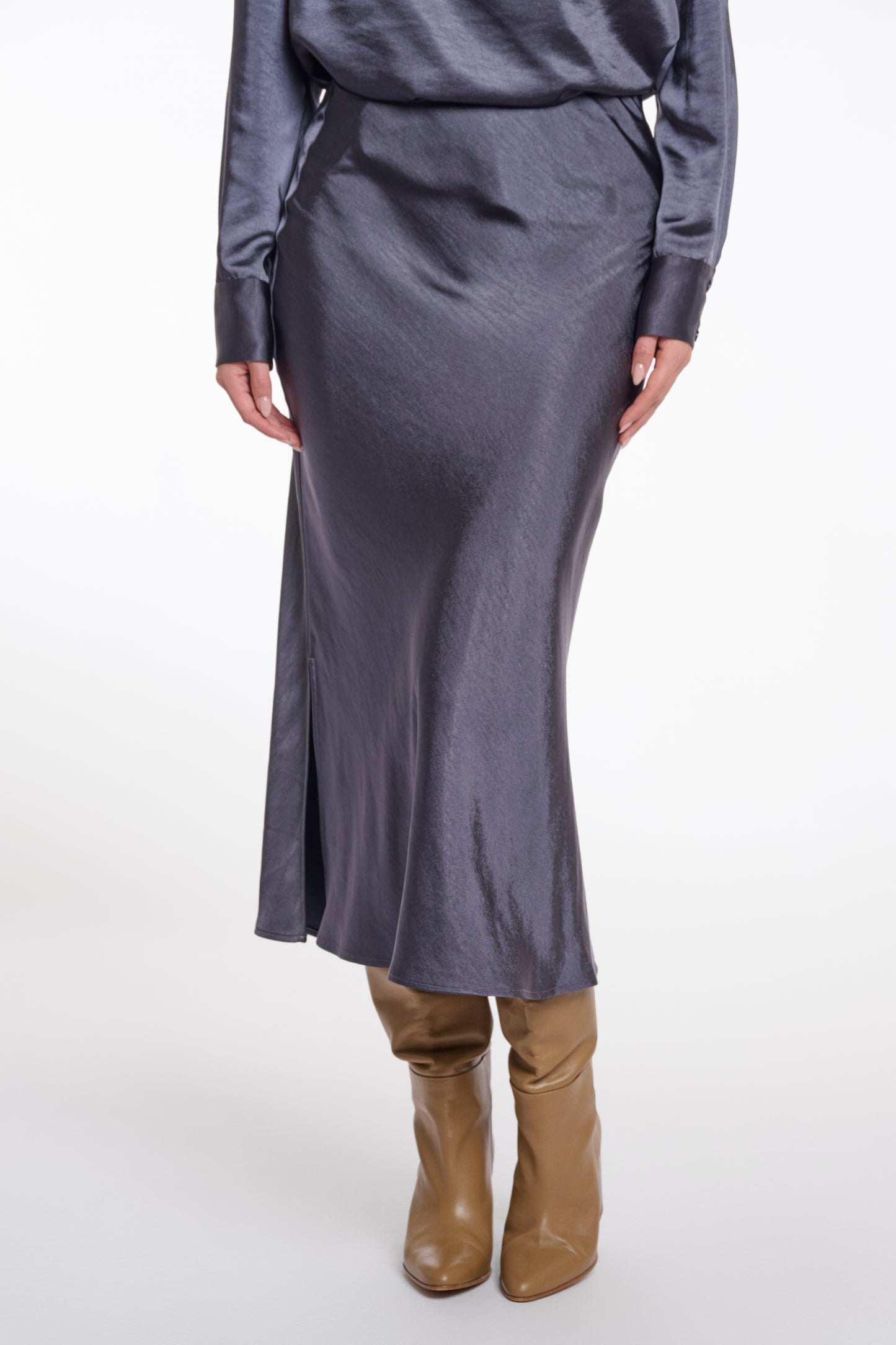 Rino & Pelle Night Grey Skirt Vera