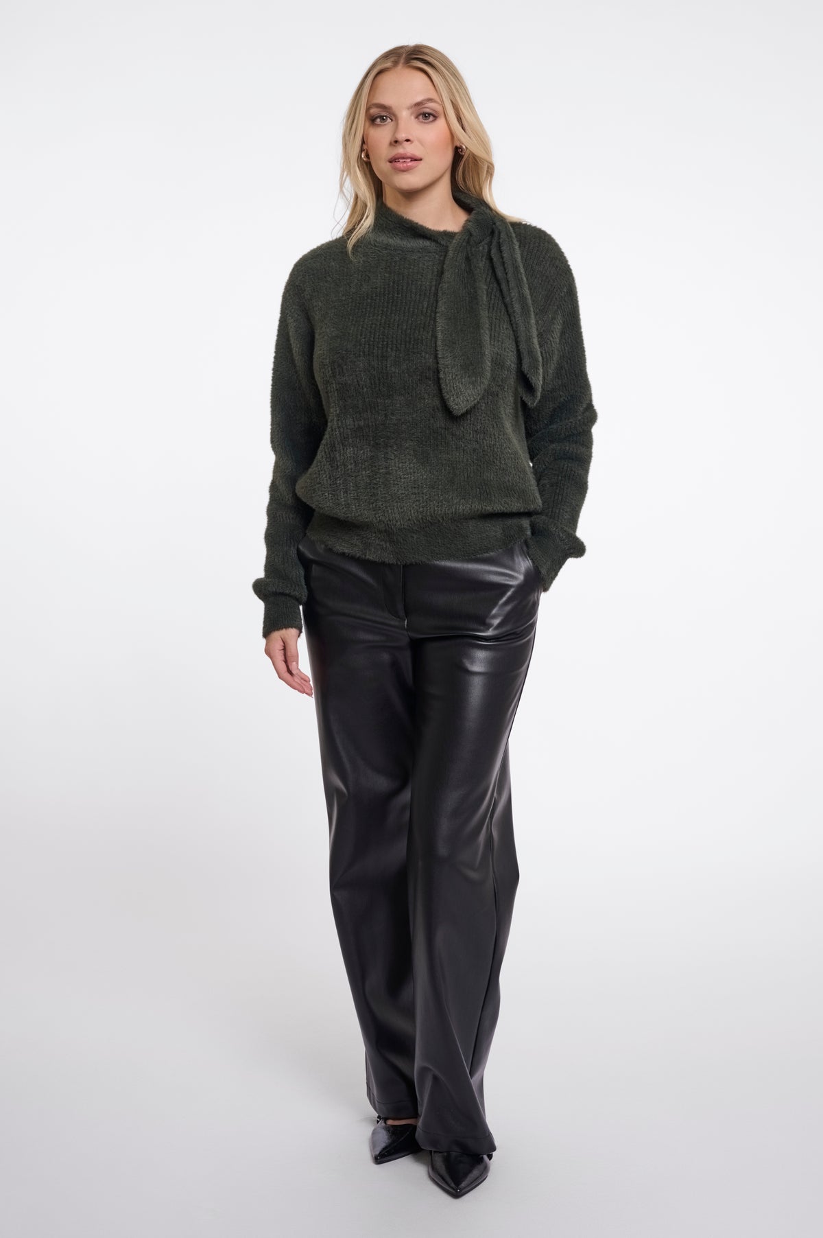 Rino & Pelle Tie Neck Sweater Griselda