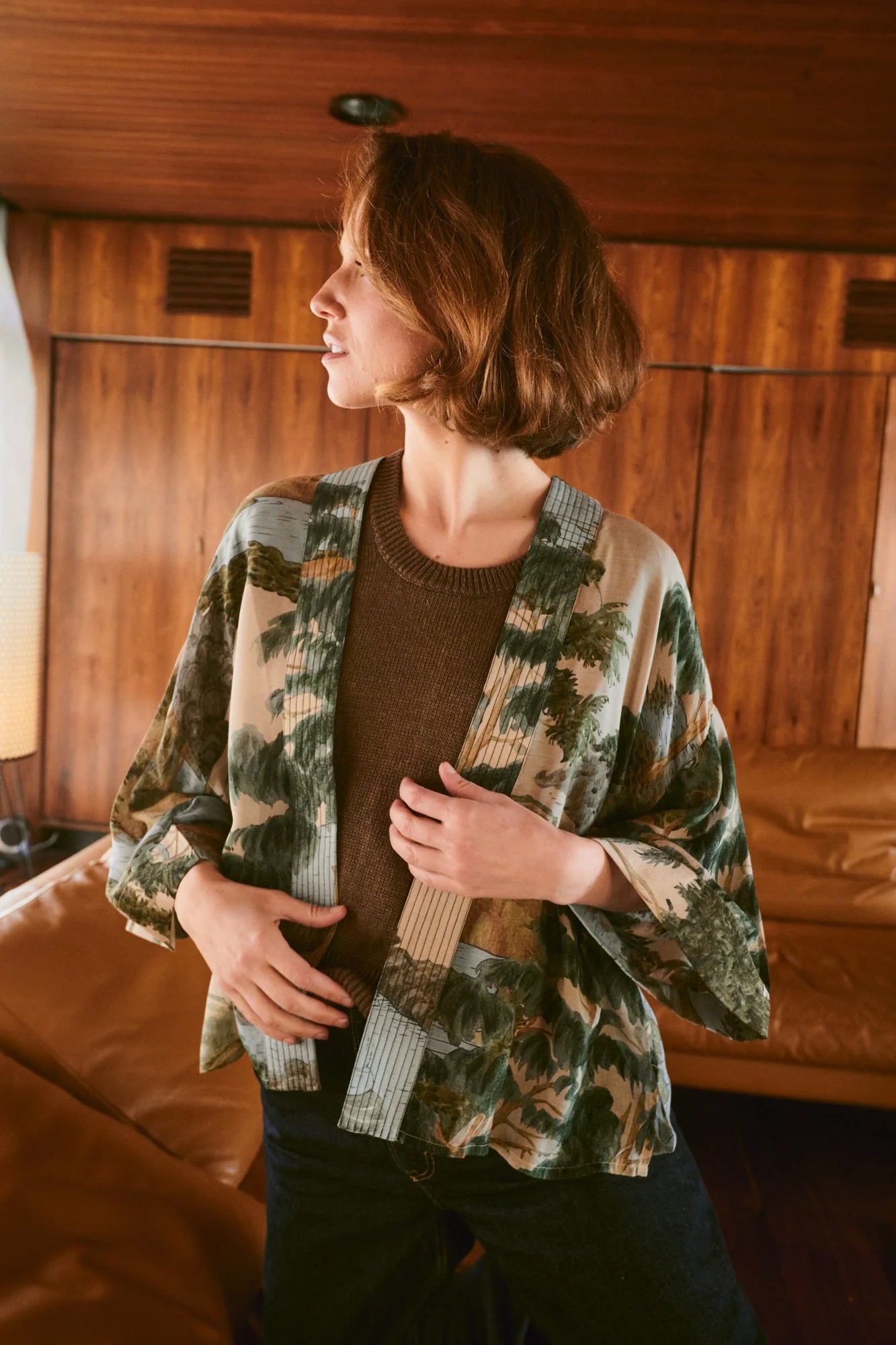 One Hundred Stars River & Trees Kimono