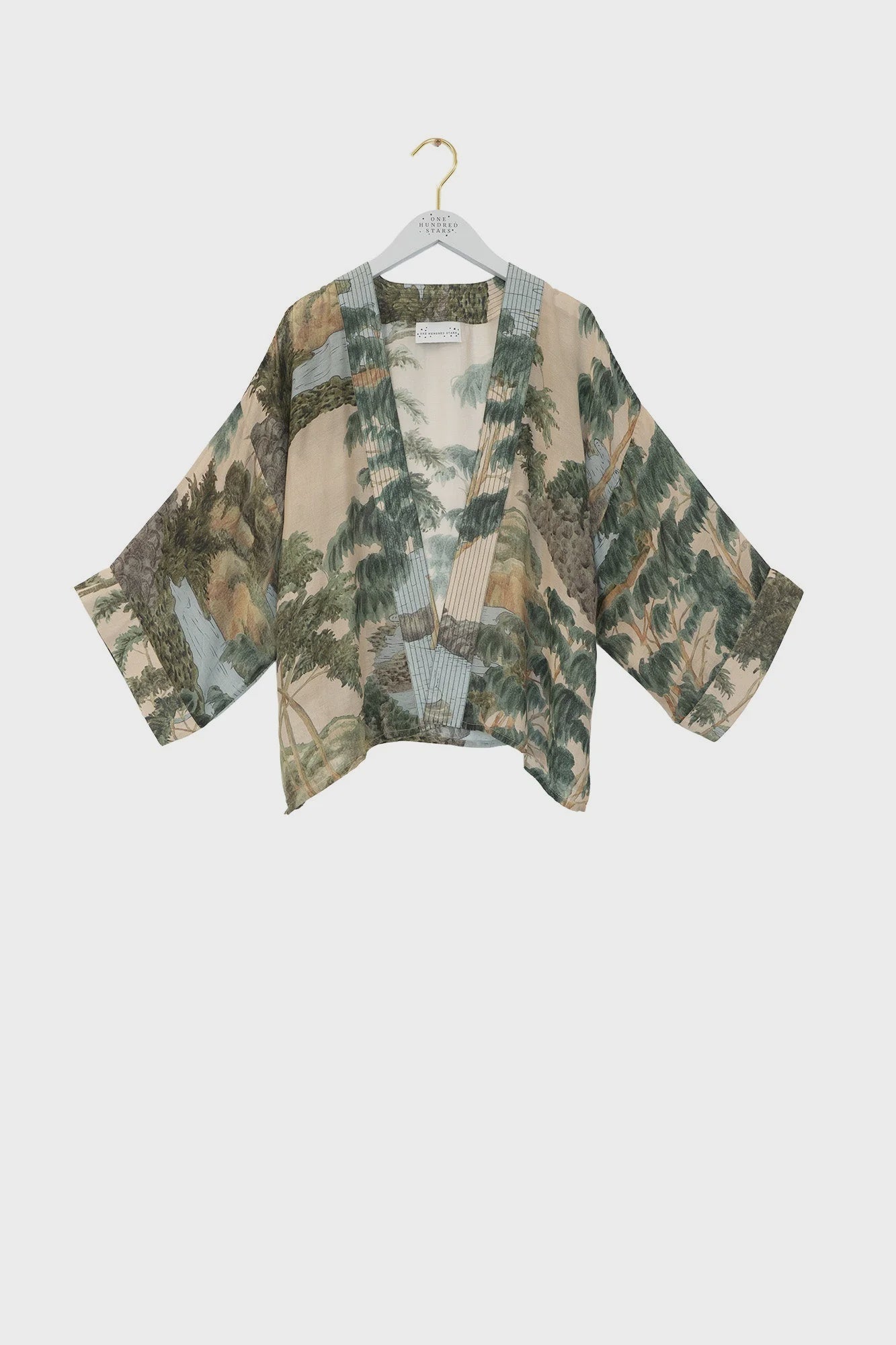One Hundred Stars River & Trees Kimono