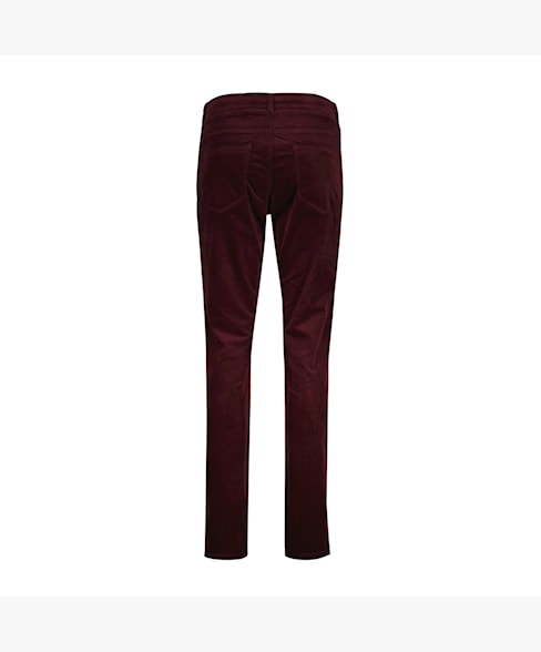 Red Button Aubergine Tessy Velvet Joggers