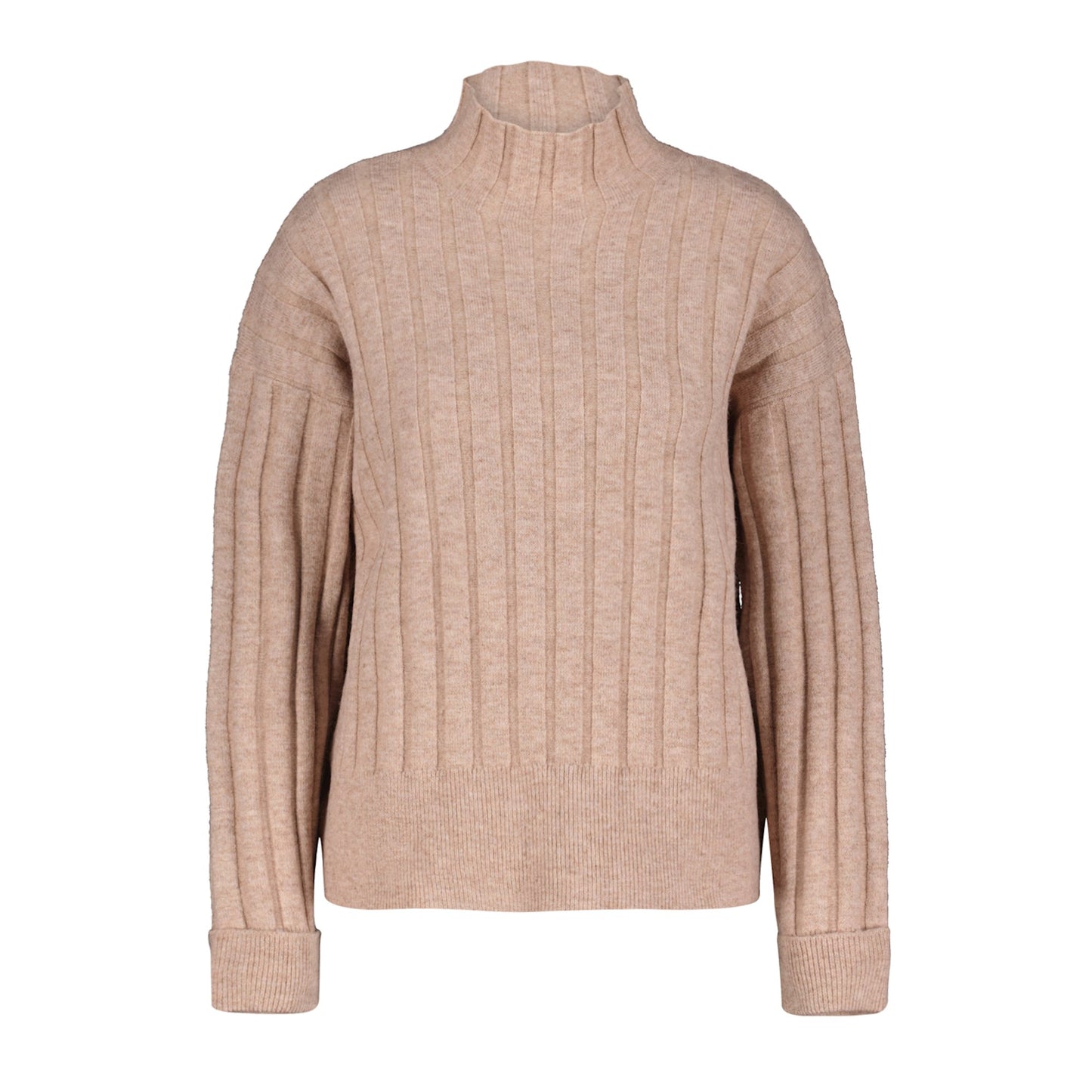 Red Button Sweet Turtleneck Sweater