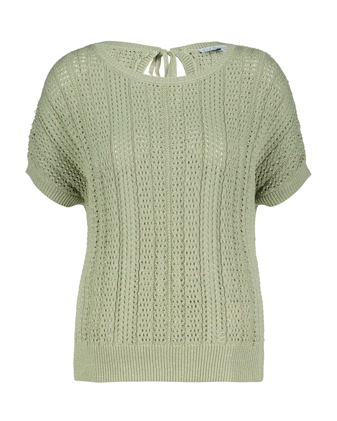 Red Button Jerry Lurex Easy Tunic Sweater Summer Sage SRB4460