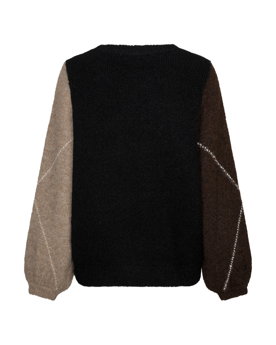 Red Button Espresso Argyle Sweater SRB5067