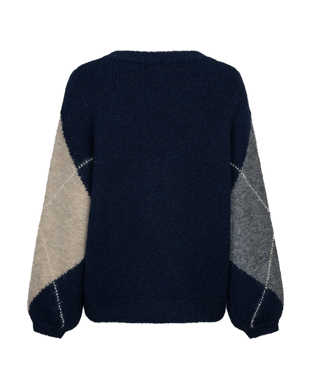 Red Button Indigo Argyle Sweater SRB5067