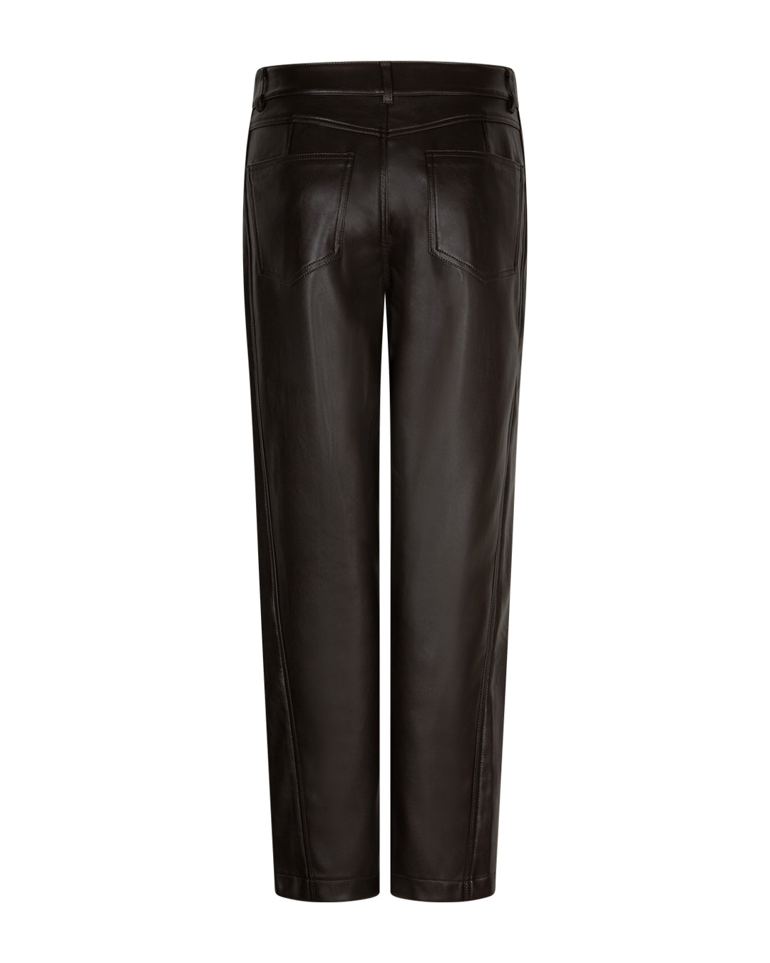 Red Button Pleather Trousers Caitlina SRB5079