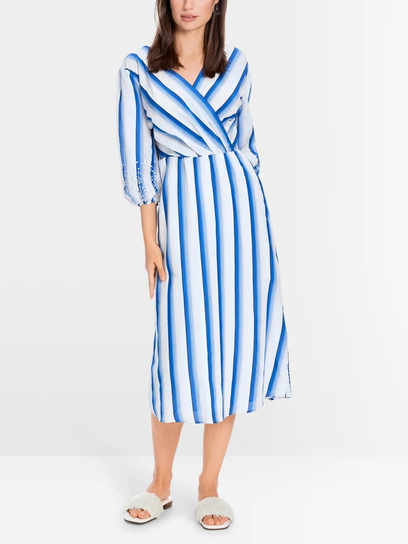 Marc Cain Collections Stripe Dress YC2145W72