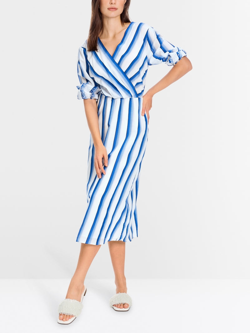 Marc Cain Collections Stripe Dress YC2145W72