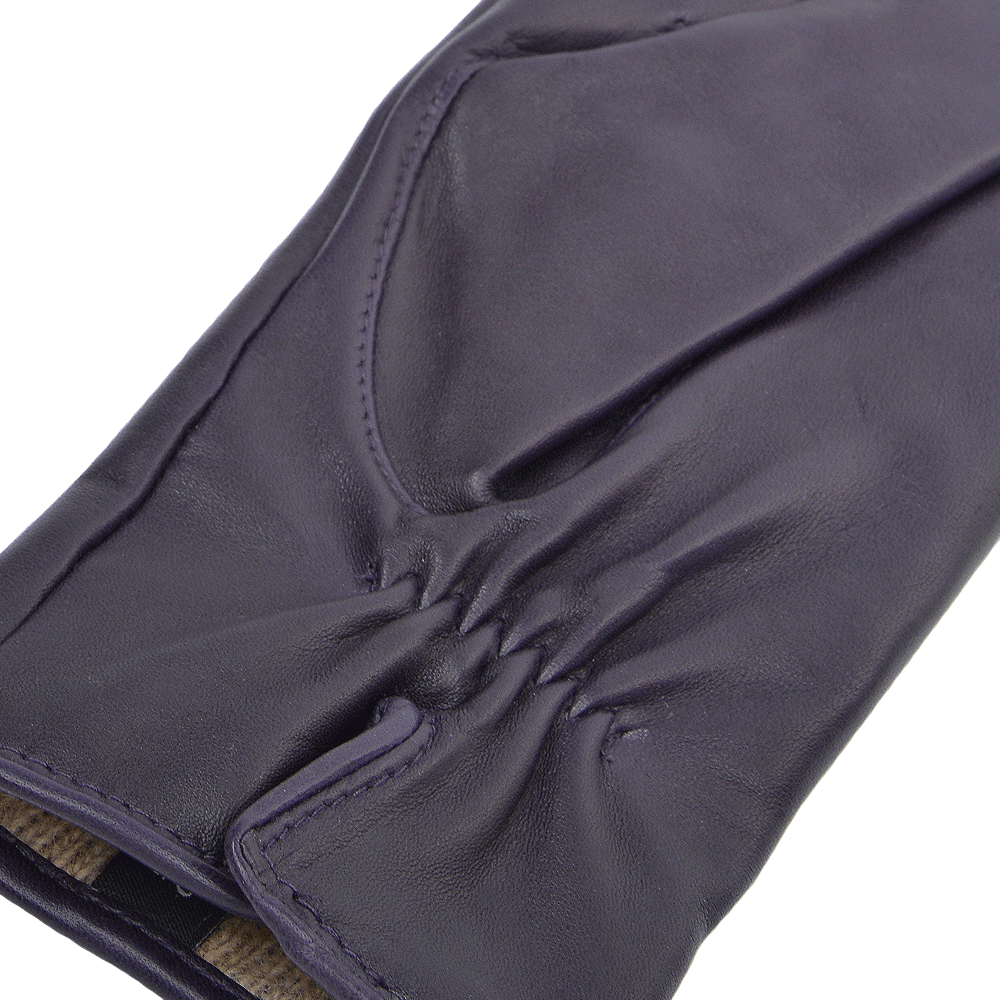 Ashwood Purple Leather Gloves