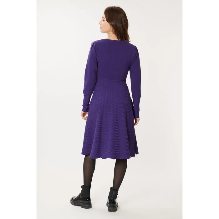 Derhy Purple Knitted Dress