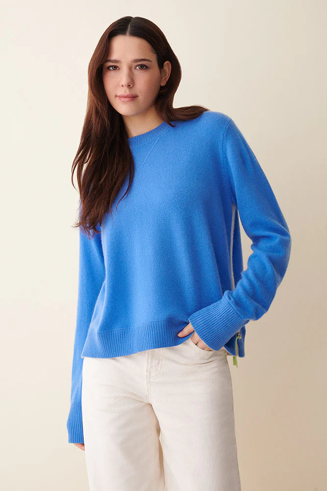 & Isla Amelia Neptune Cashmere Side Zip Sweater IF4C-184
