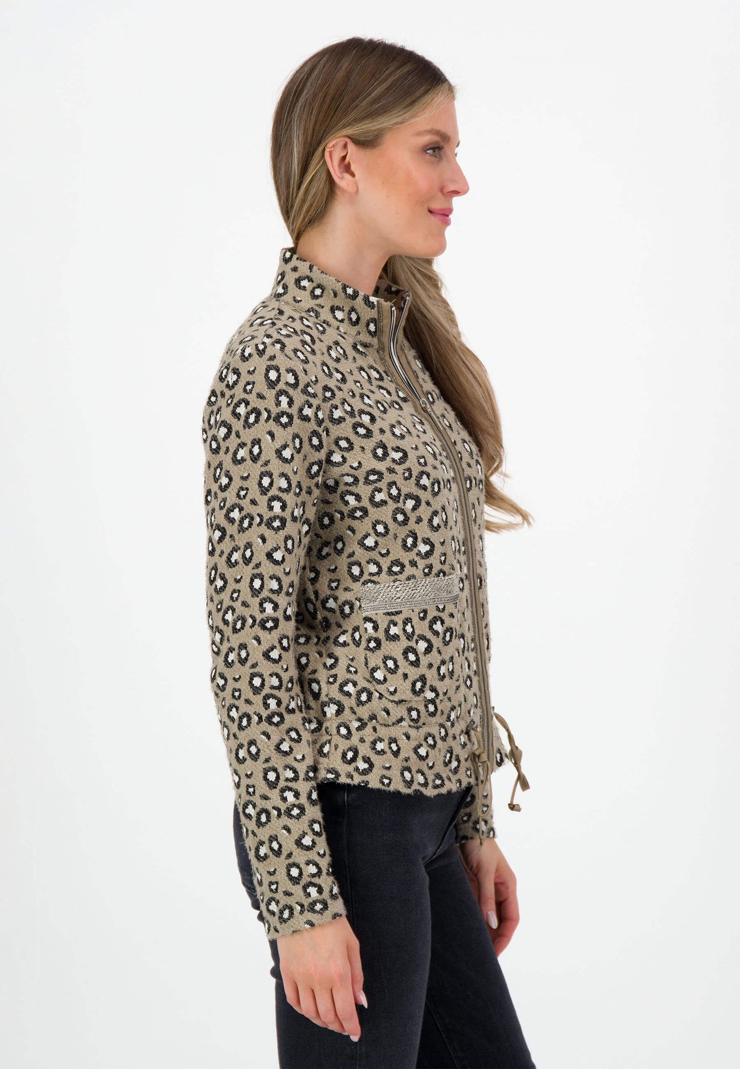 SE Just White Animal Print Jacket