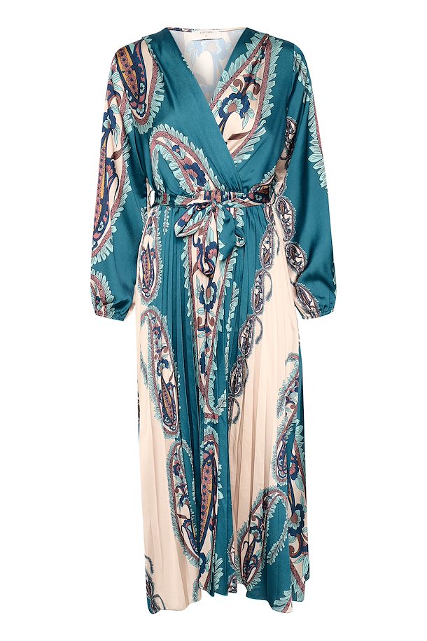 Cream Paisley Print Dress