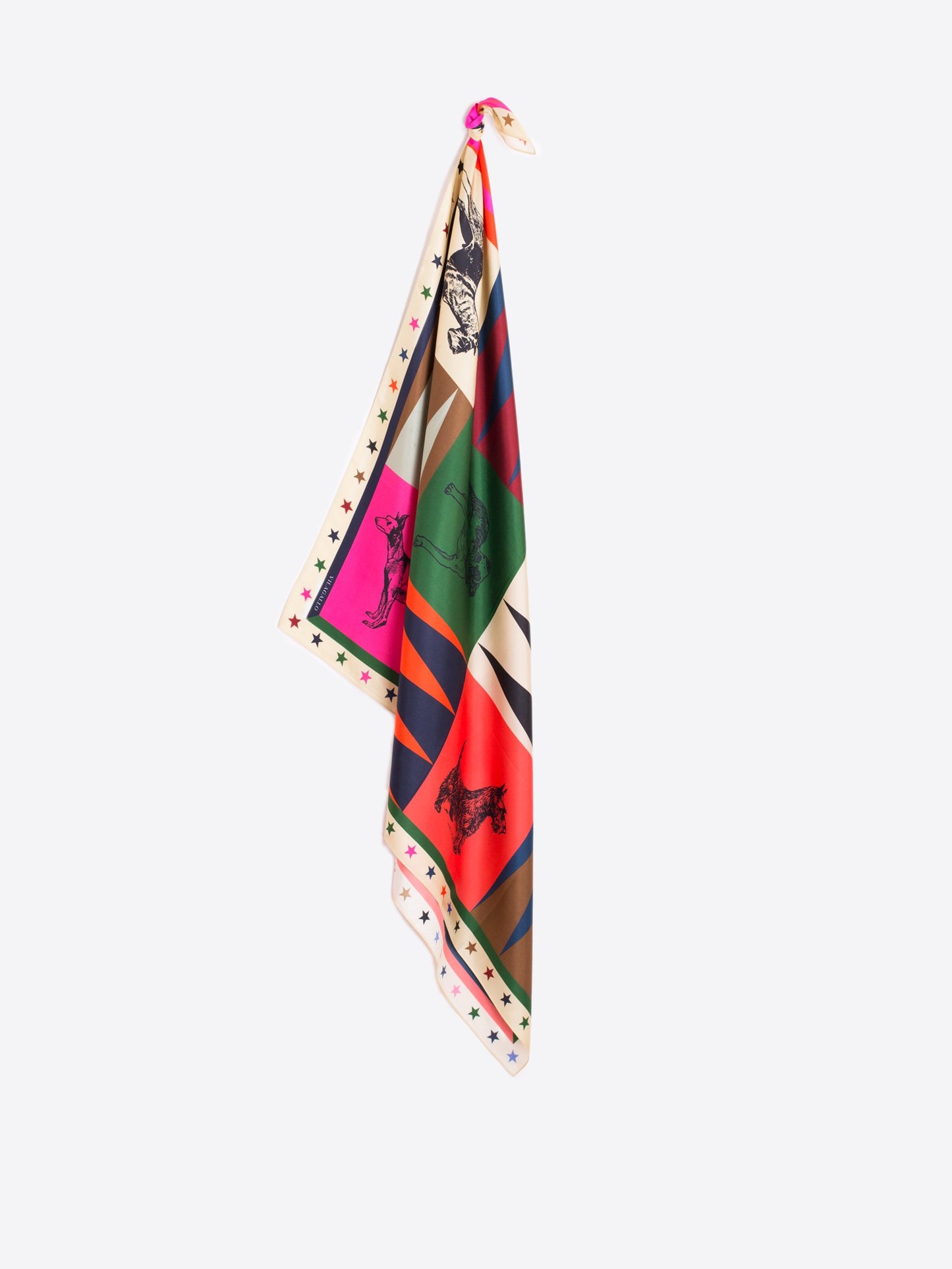Vilagallo Dog Print Scarf