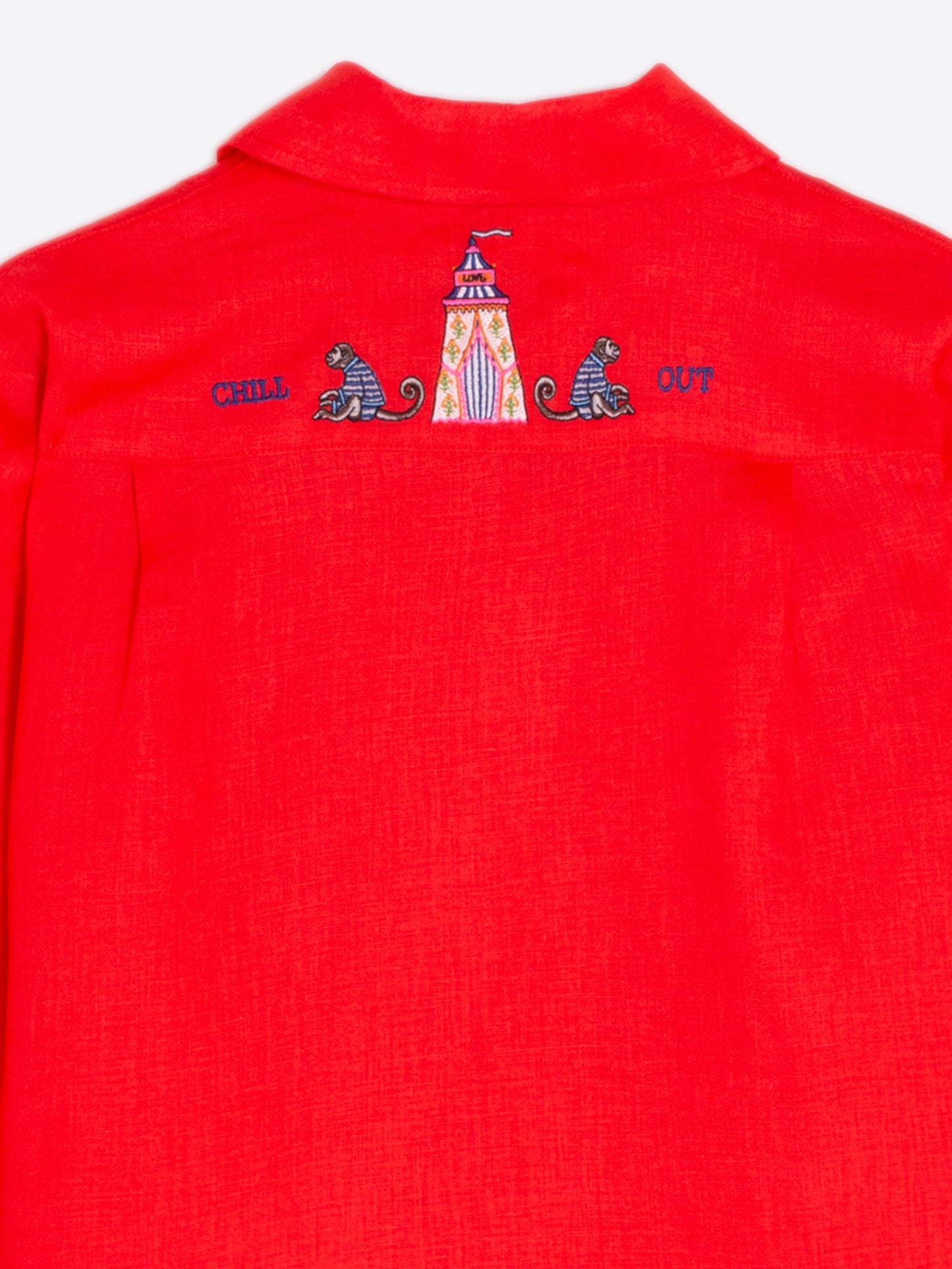 Vilagallo Linen Embroidered Shirt 32552