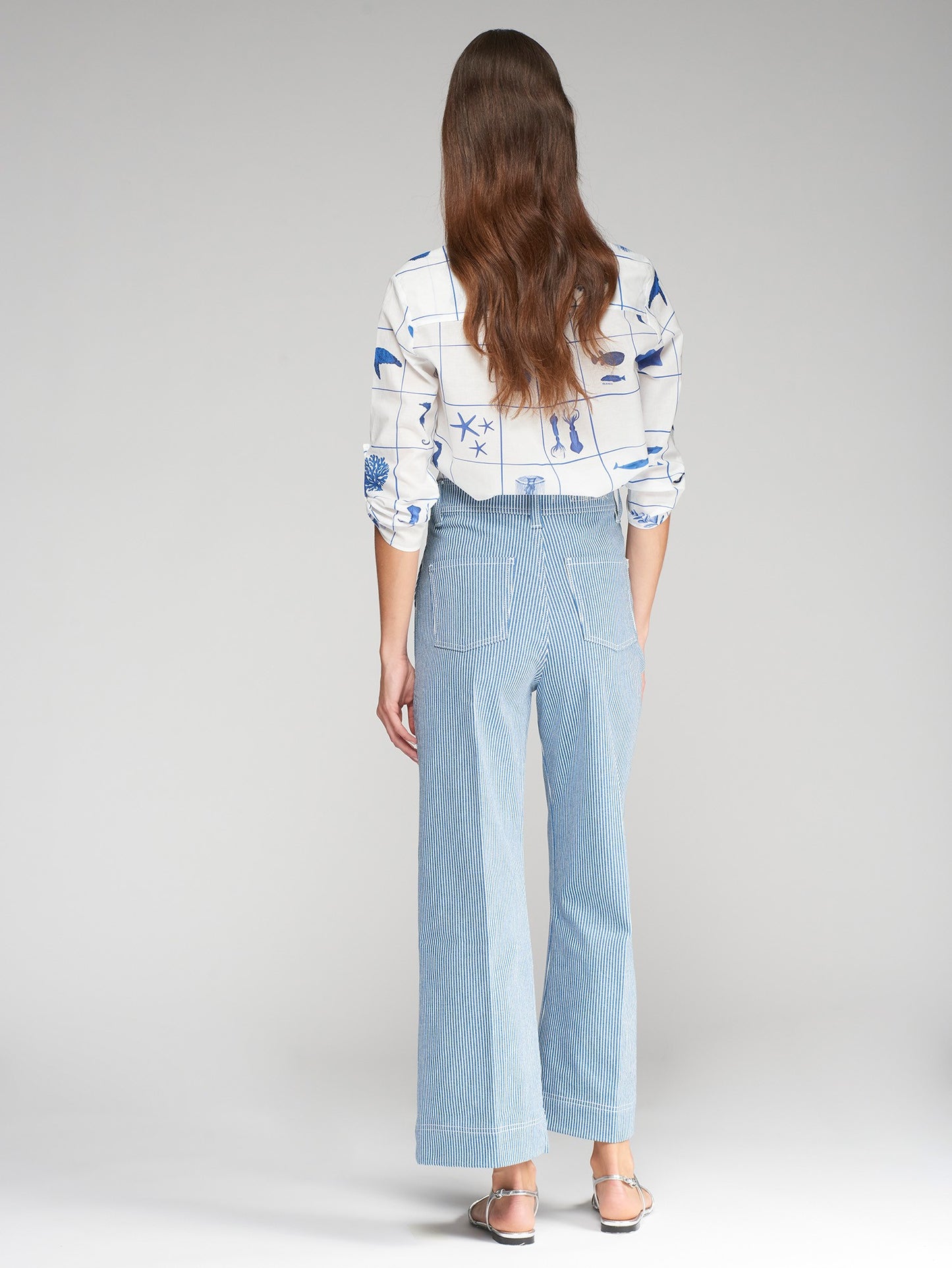 Vilagallo Embroidered Wide Leg Jeans 32118