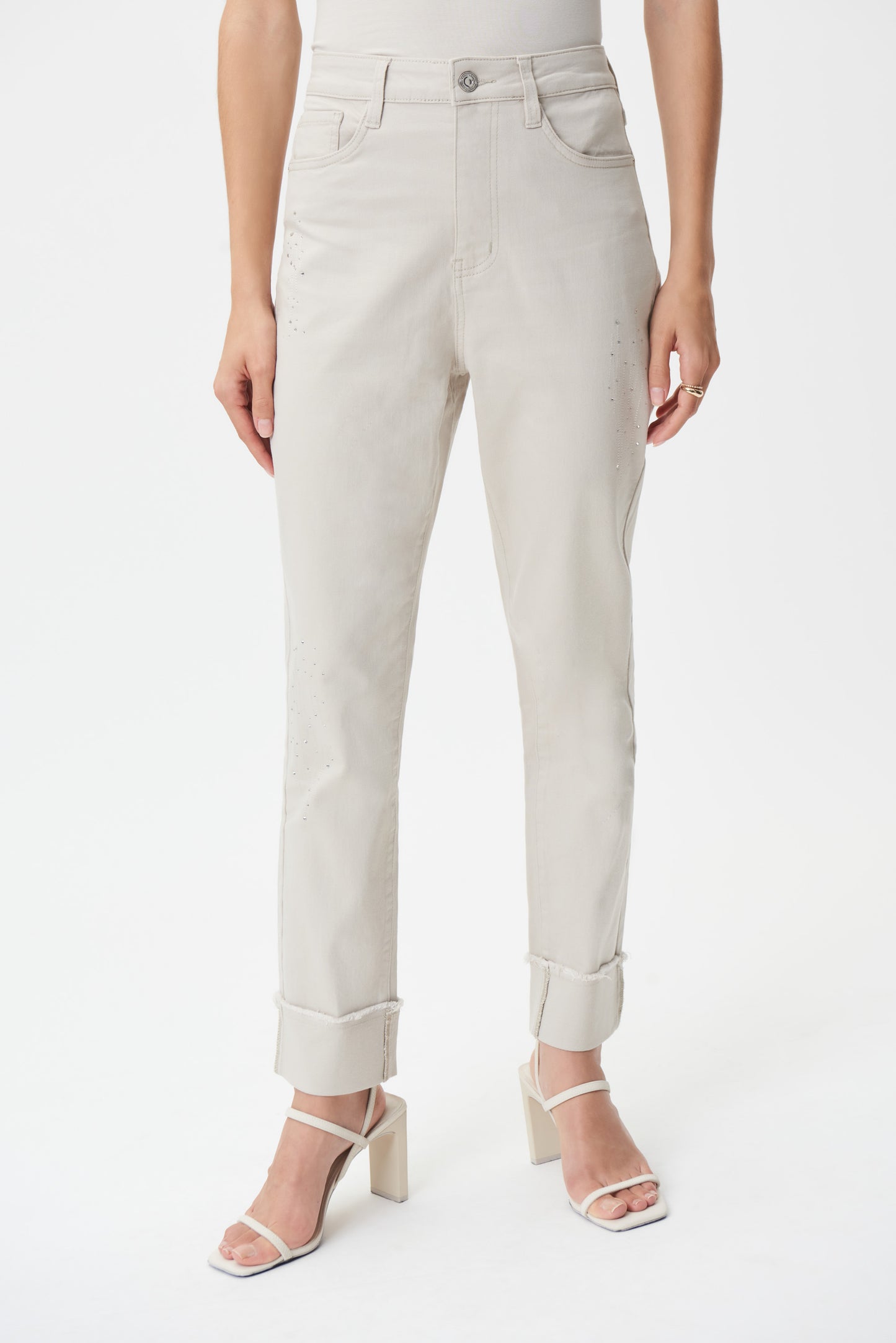 Joseph Ribkoff Turn Up Sparkle Jeans