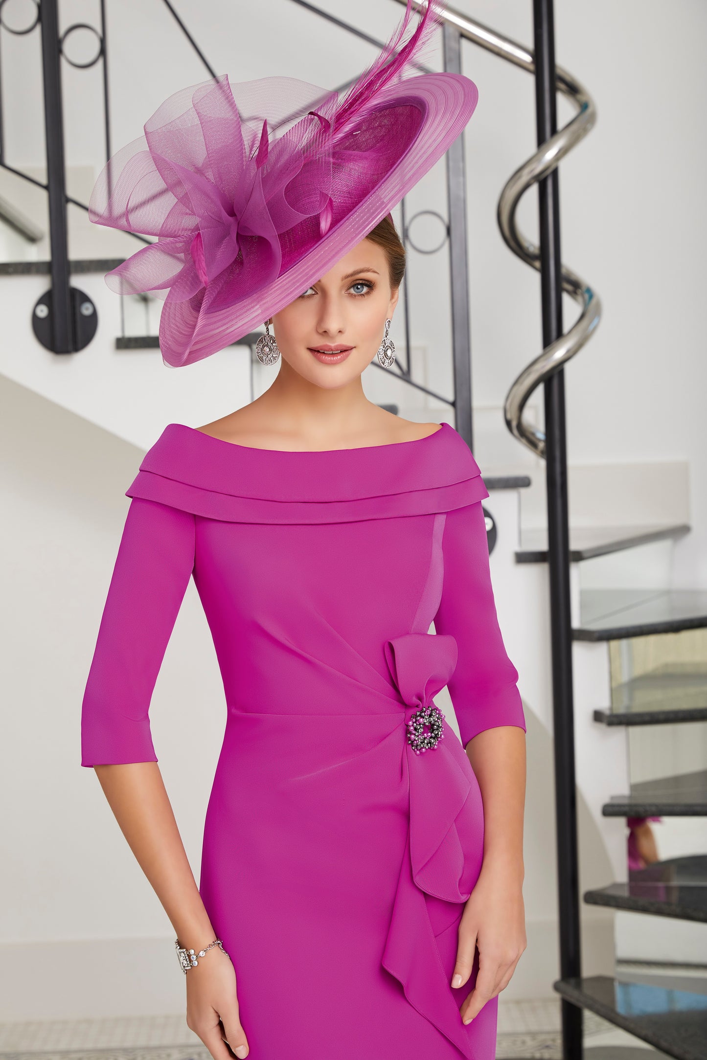 Invitations by Veni Infantino Magenta Dress